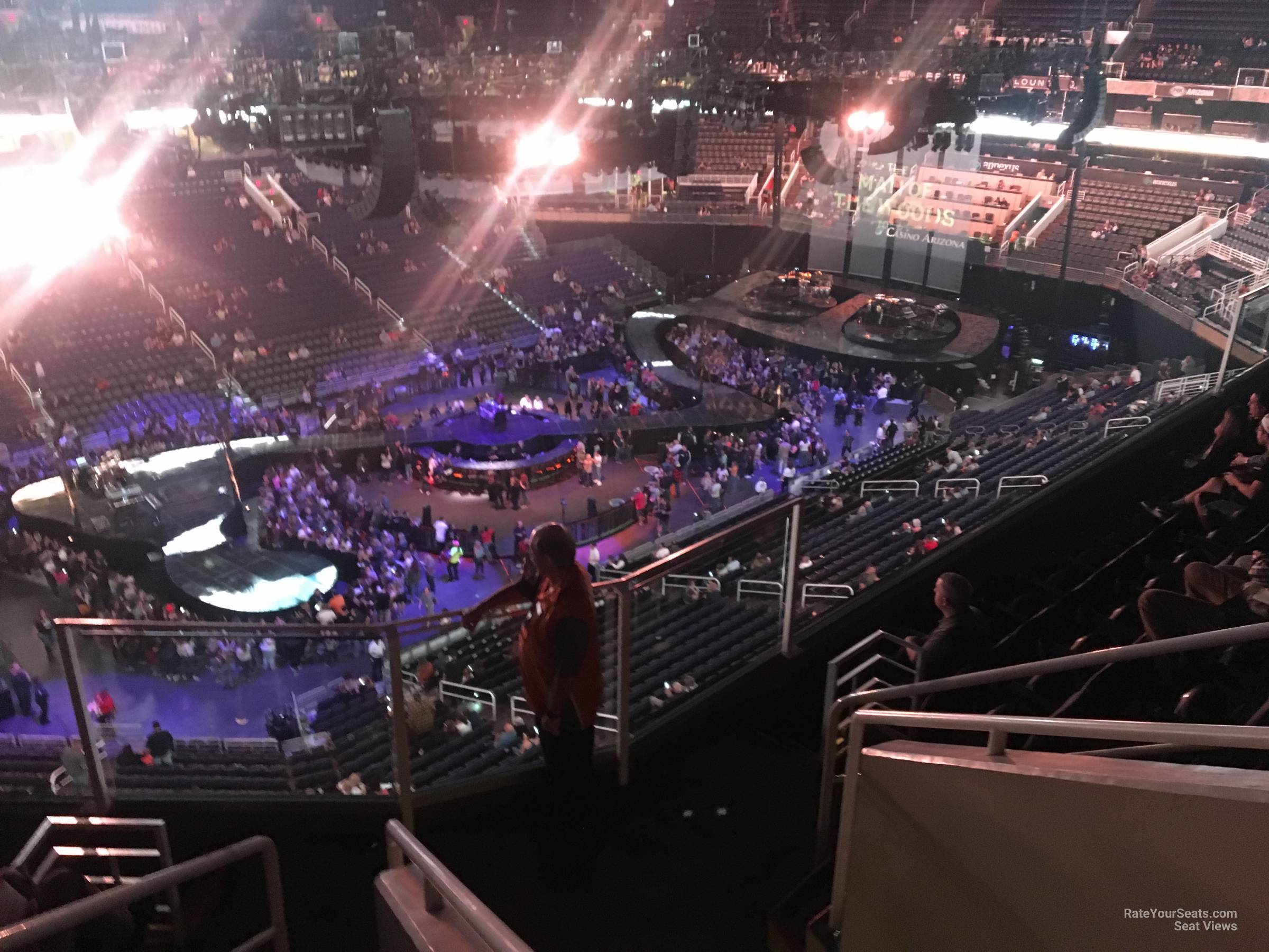 section 206, row 5 seat view  for concert - phx arena