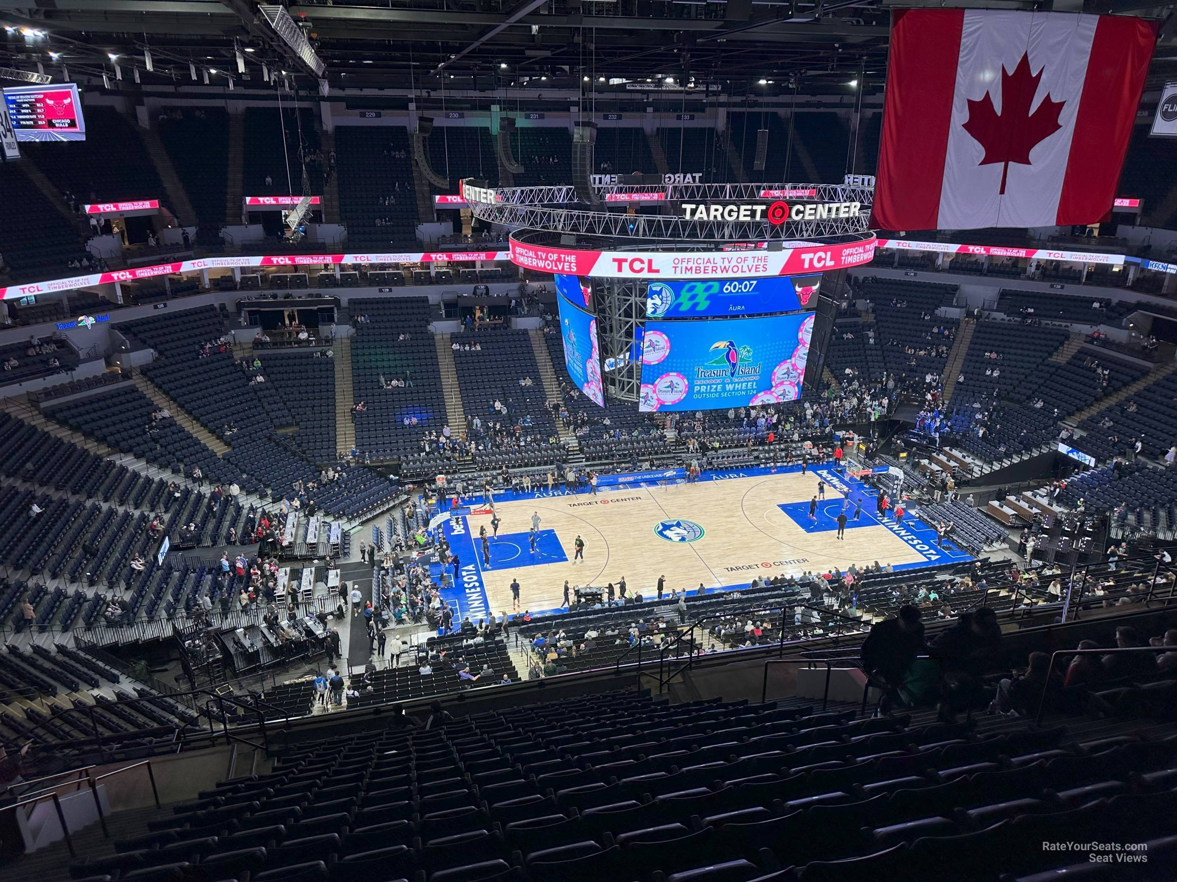 section 213, row v seat view  for basketball - target center