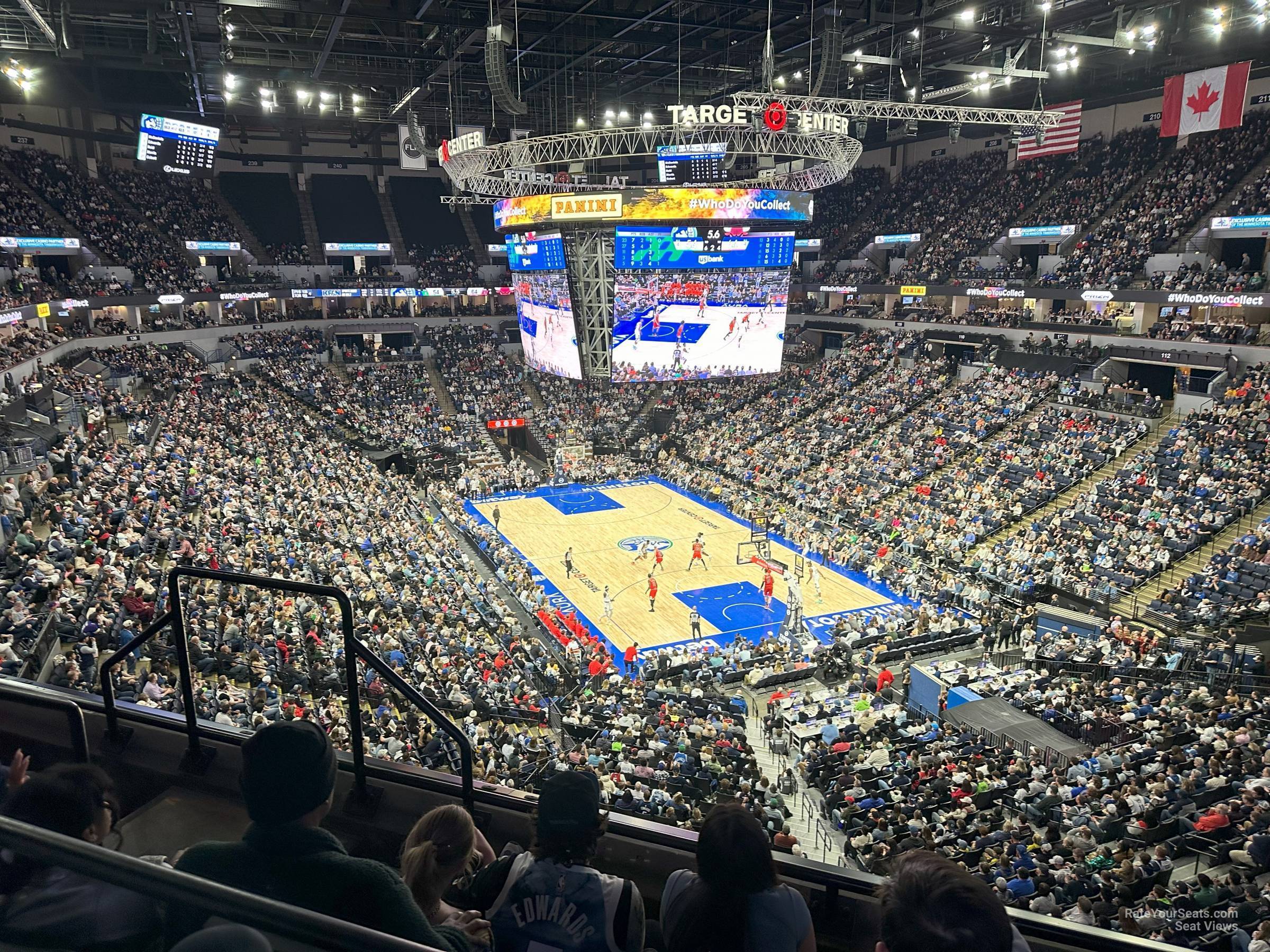 section 224, row c seat view  for basketball - target center