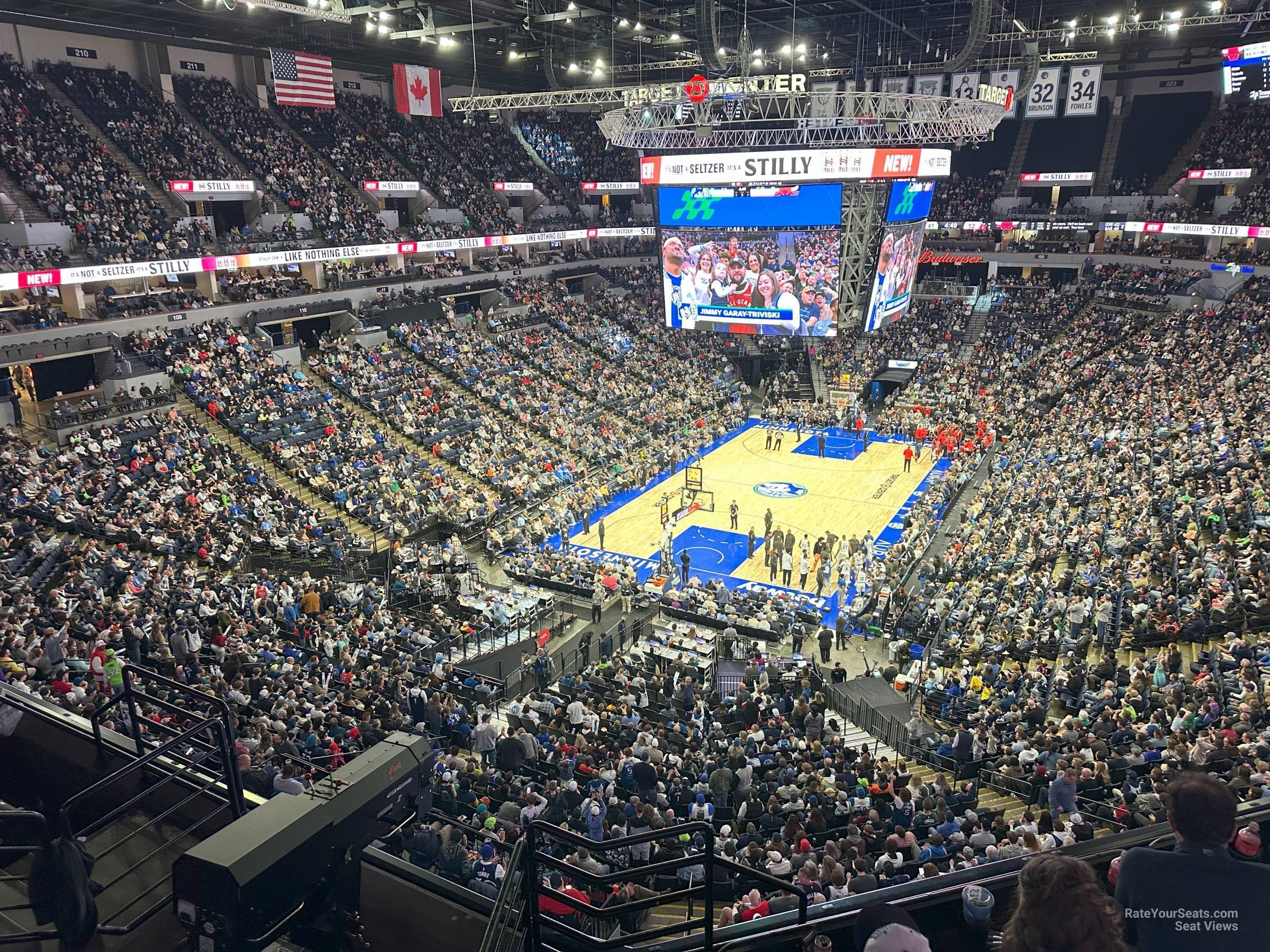 section 239, row e seat view  for basketball - target center