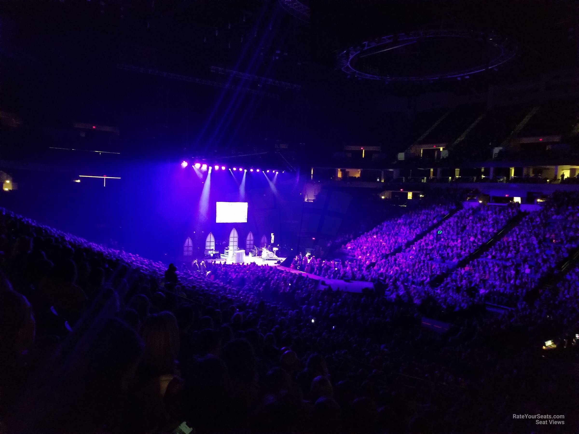 section 109, row u seat view  for concert - target center