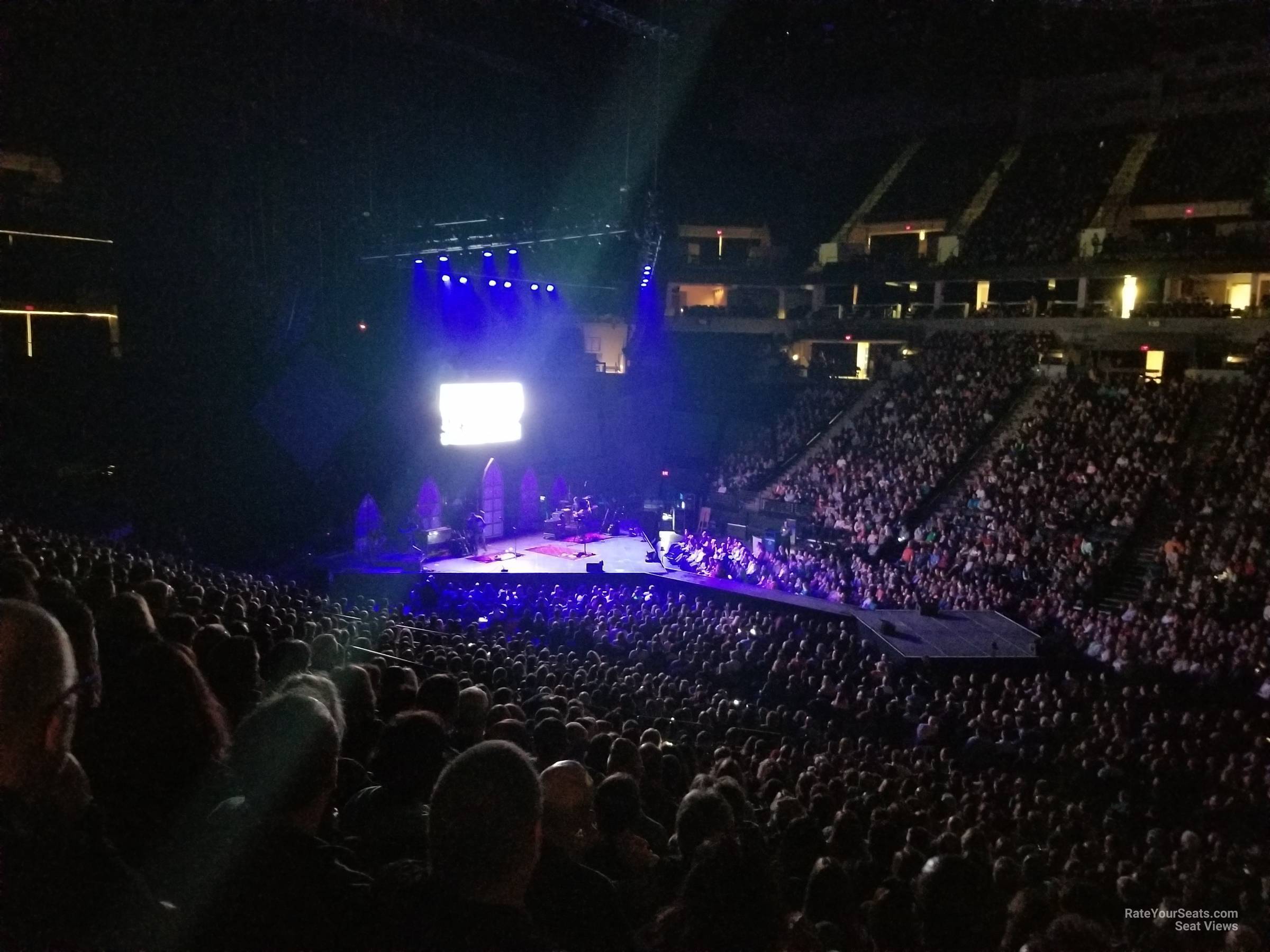 section 111, row u seat view  for concert - target center