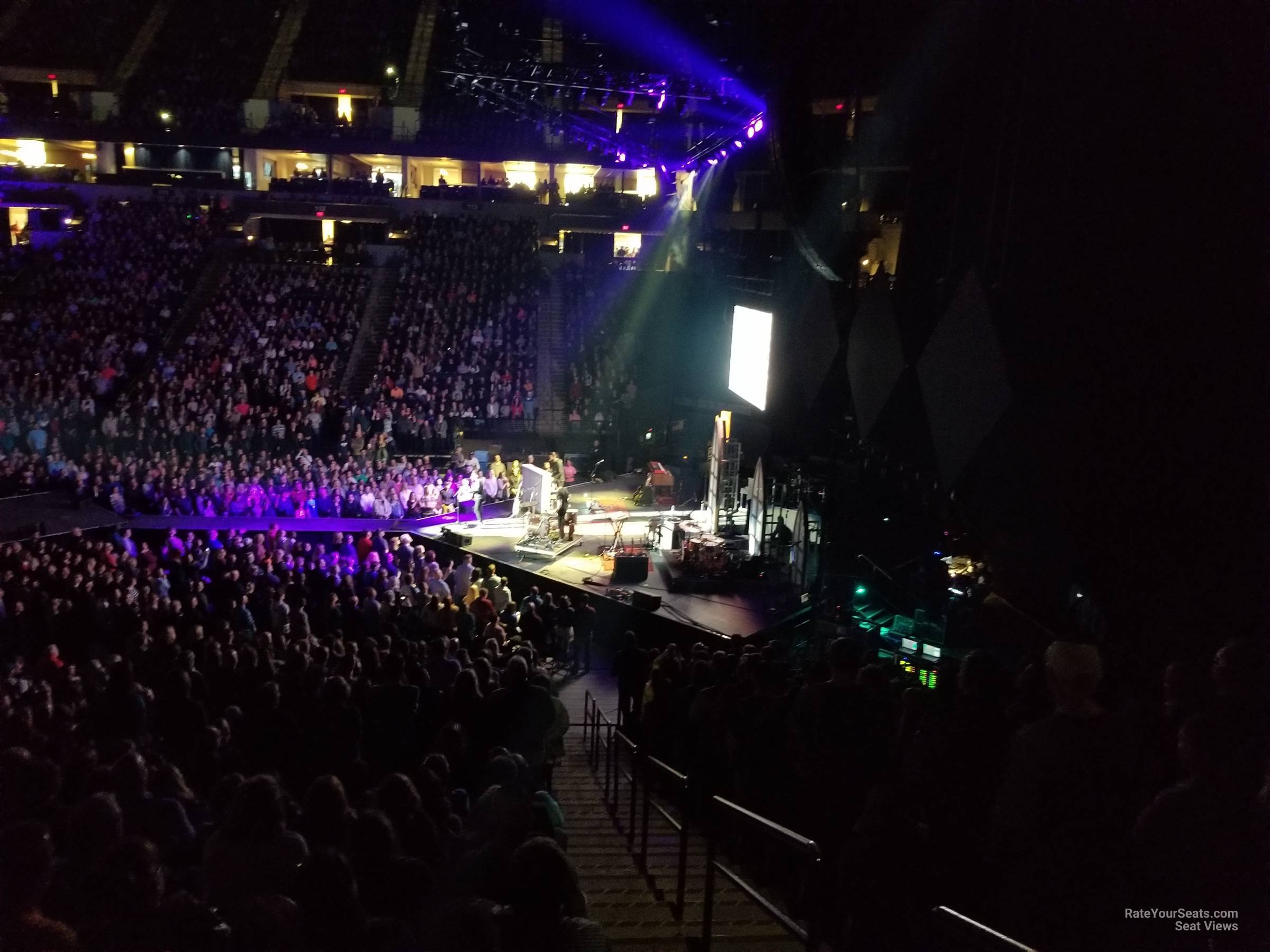 section 129, row u seat view  for concert - target center