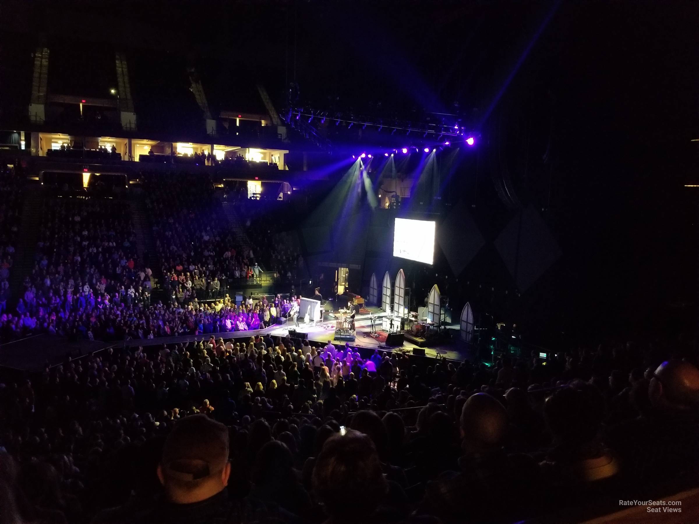 section 130, row u seat view  for concert - target center