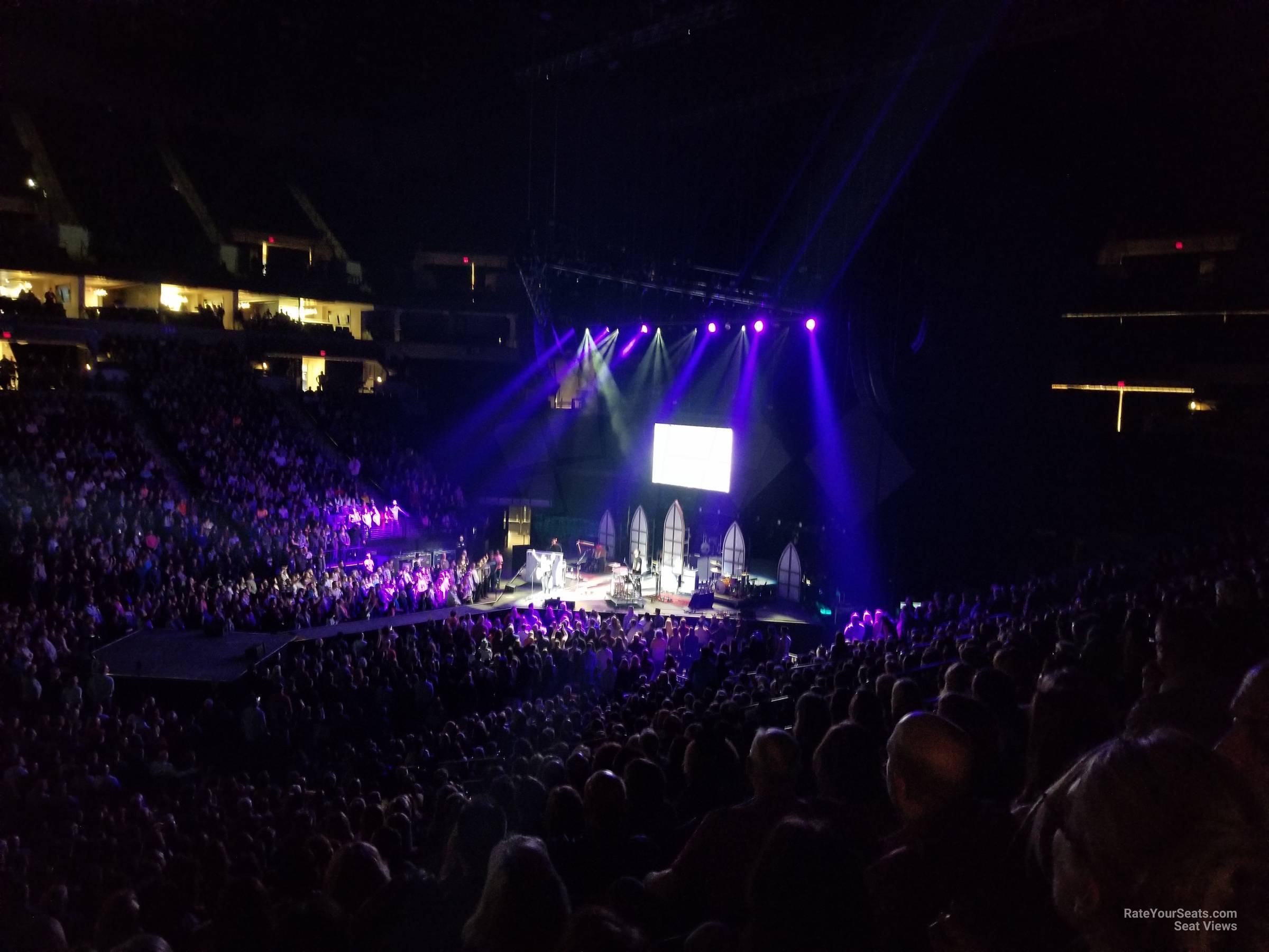section 131, row u seat view  for concert - target center
