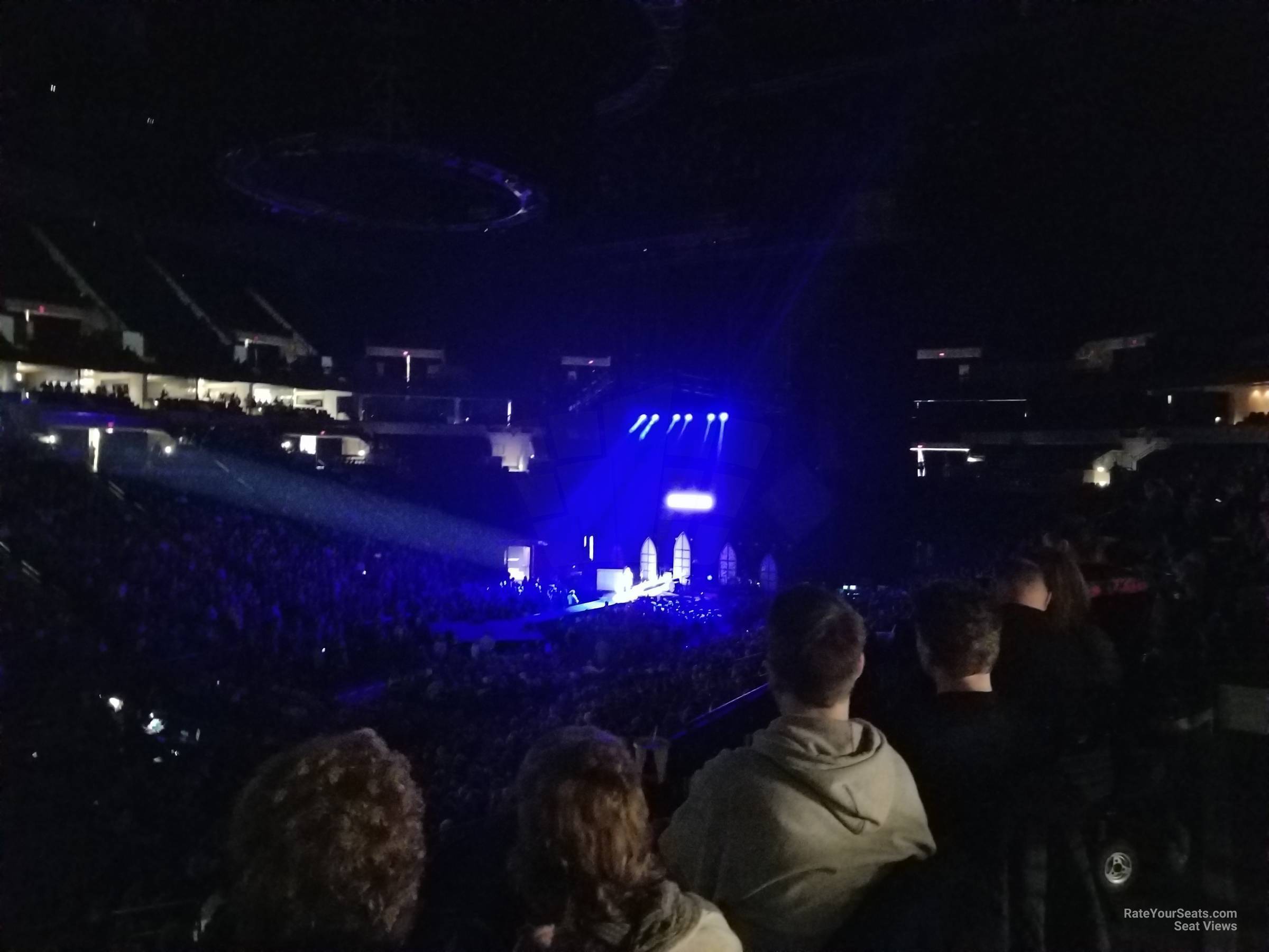 section 136, row u seat view  for concert - target center