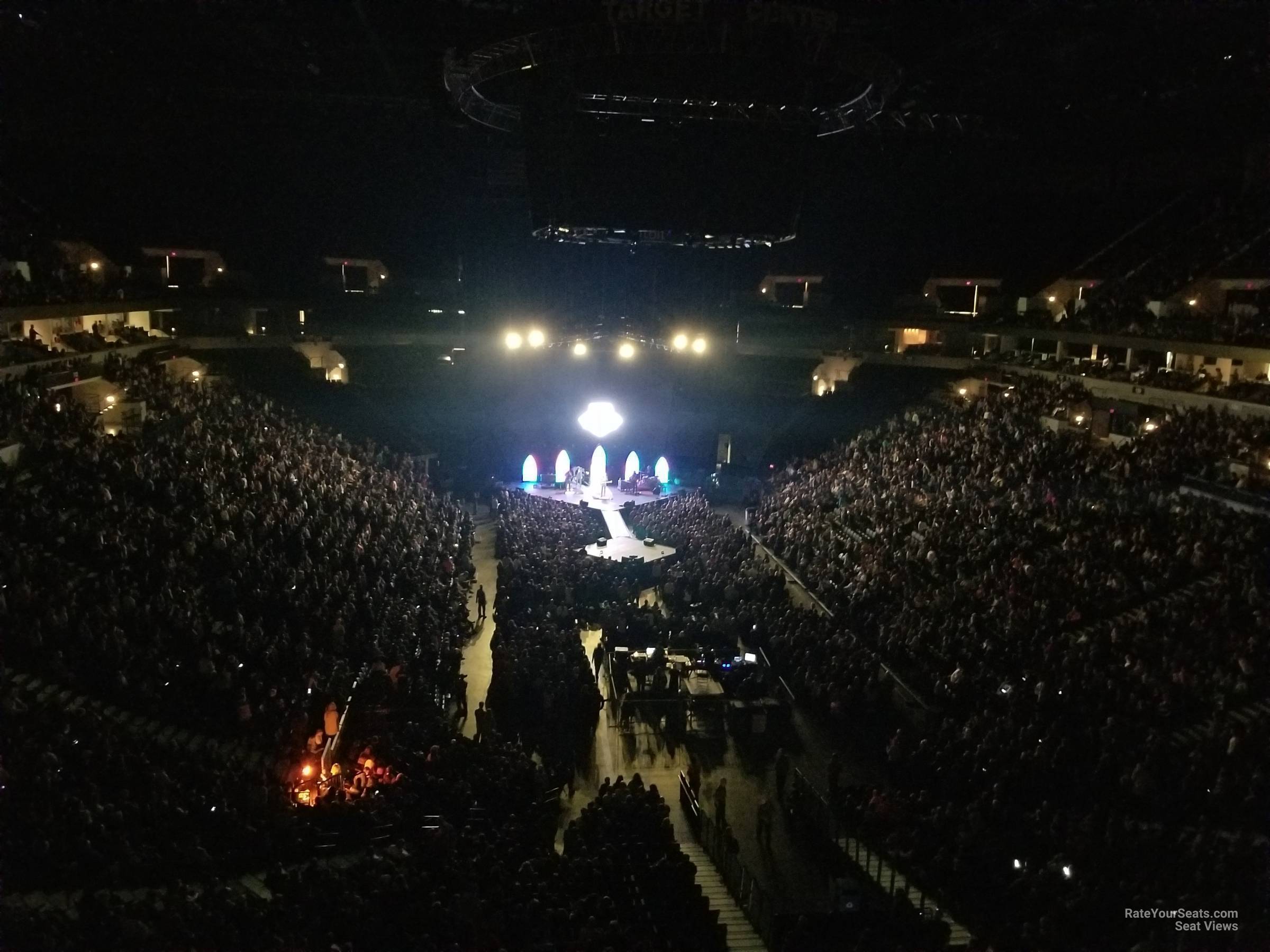 section 202, row c seat view  for concert - target center