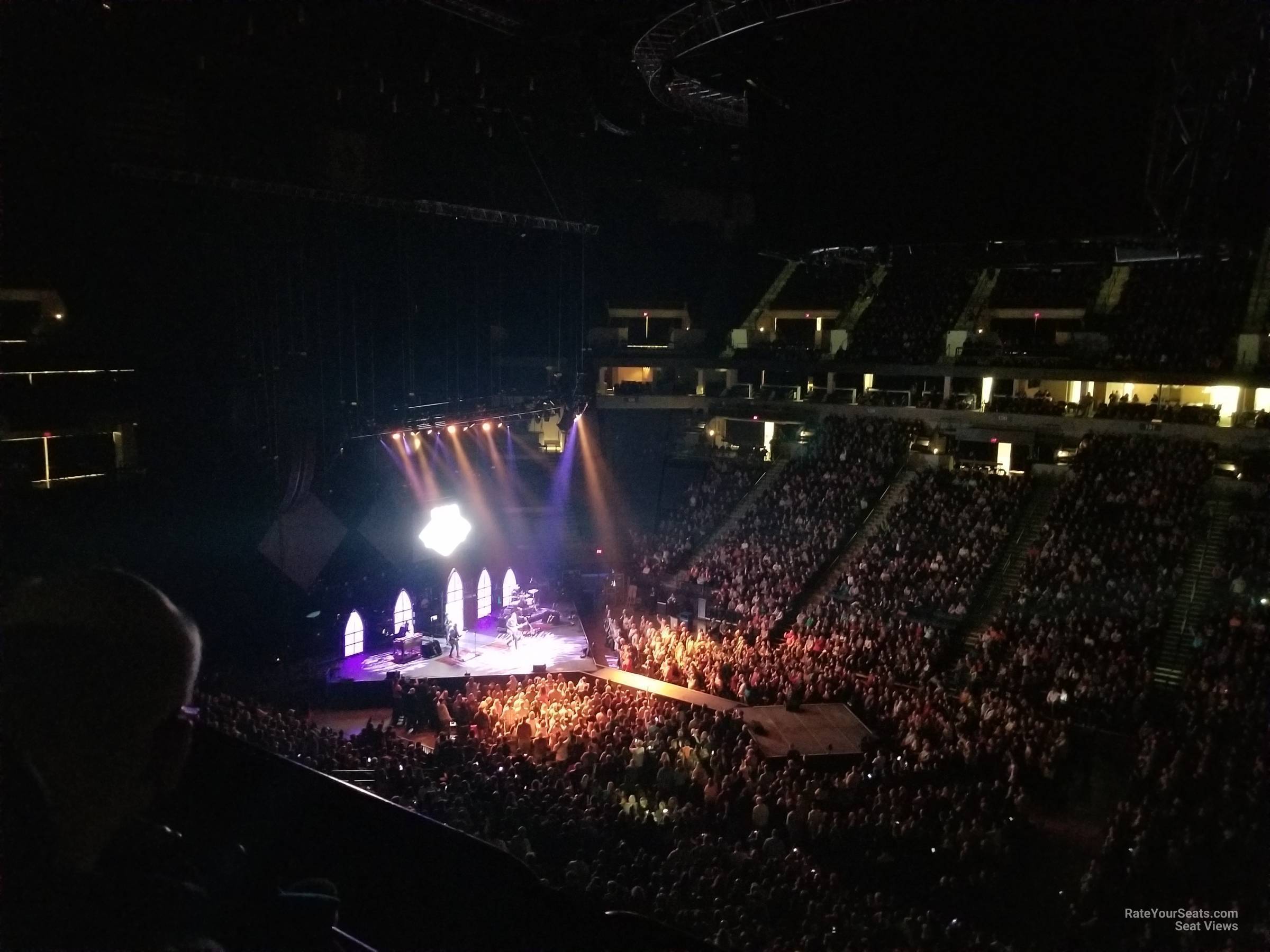 section 210, row c seat view for concert - target center
