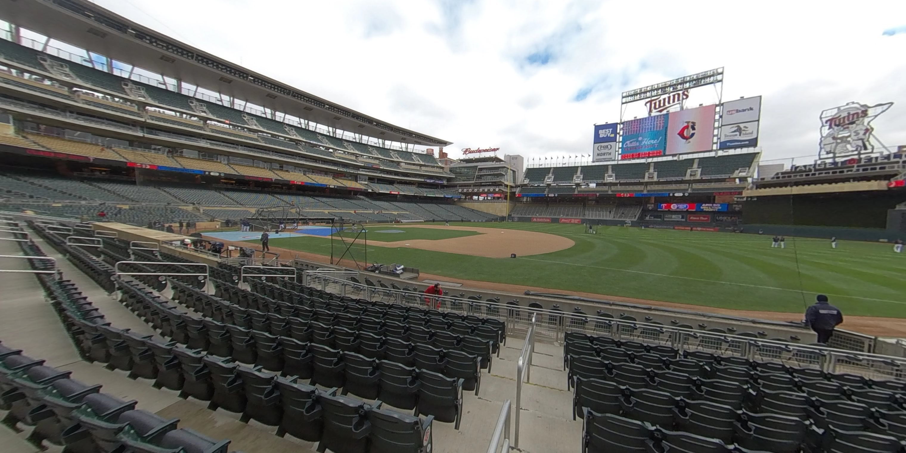 section 1 panoramic seat view  - target field
