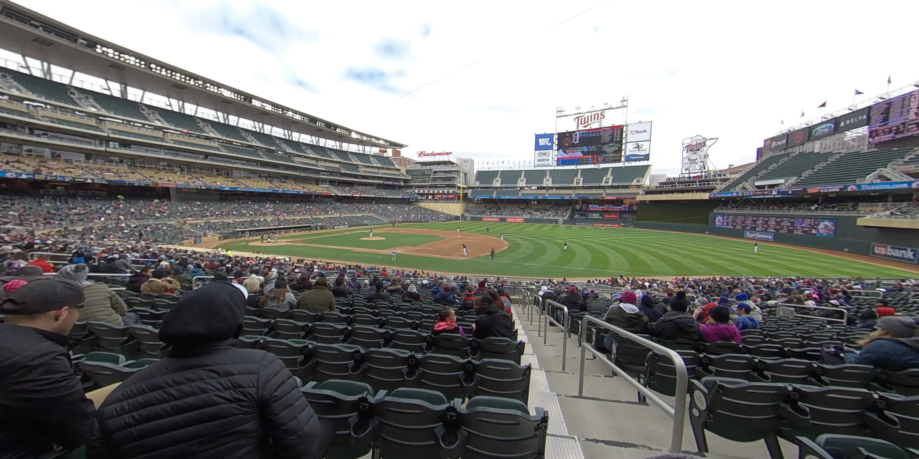 section 105 panoramic seat view  - target field