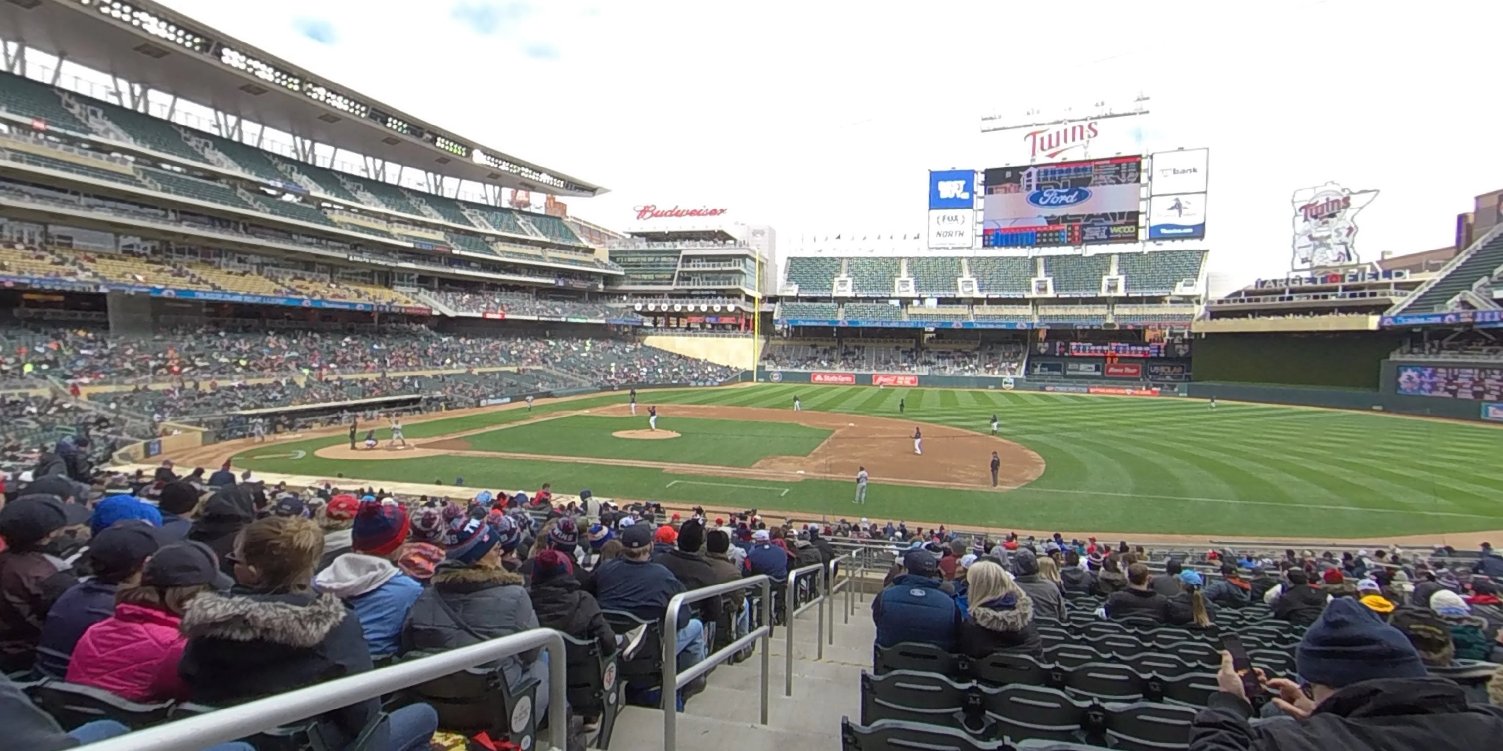 section 107 panoramic seat view  - target field