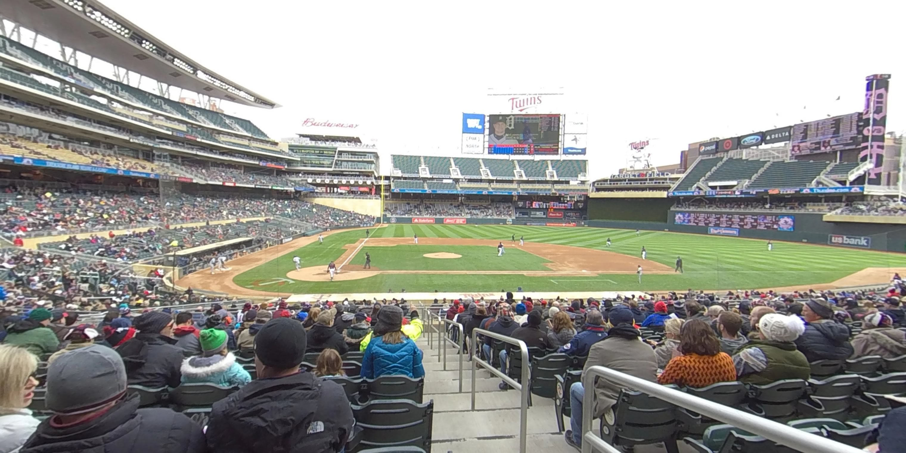 section 109 panoramic seat view  - target field