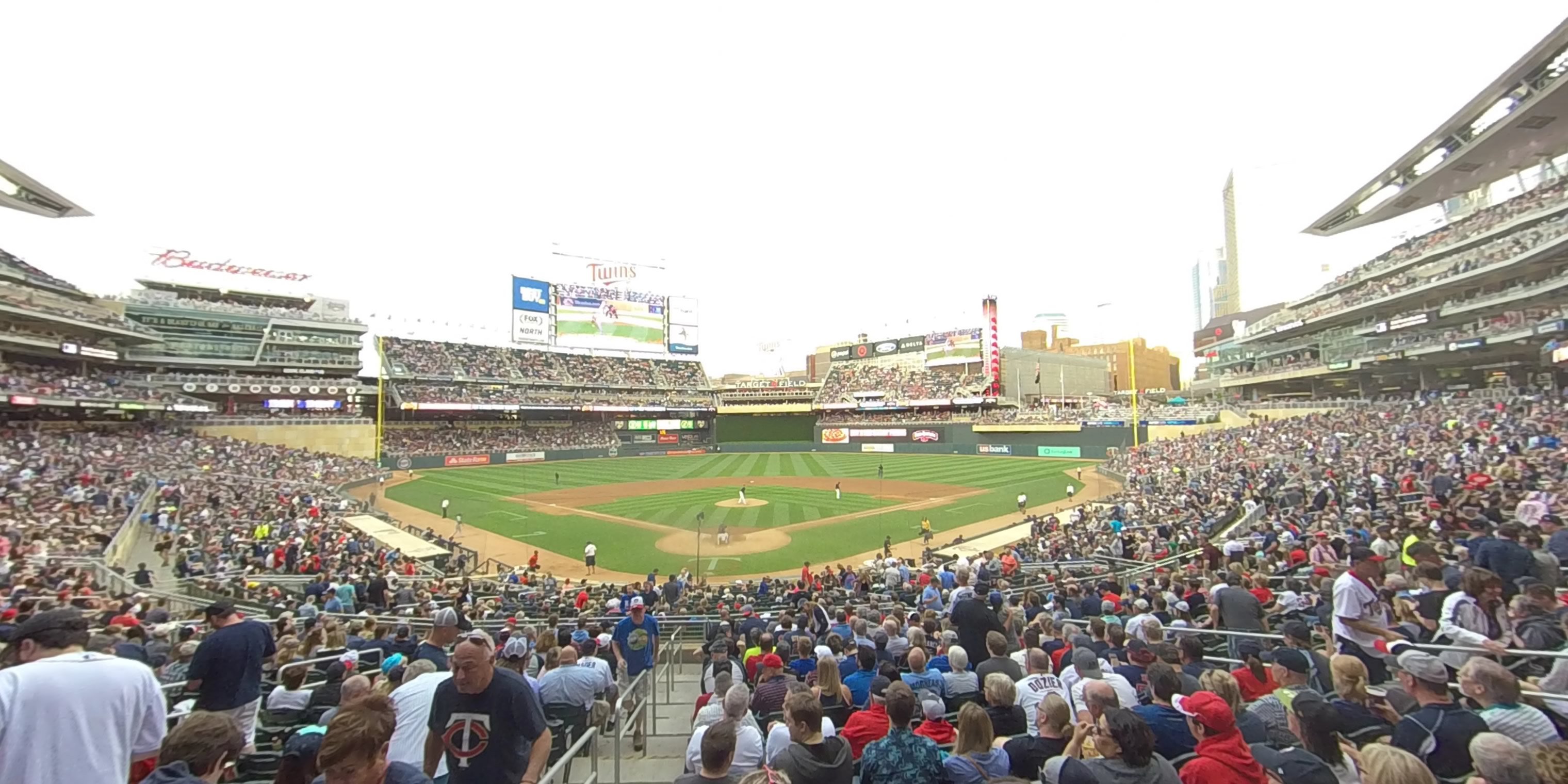 section 113 panoramic seat view  - target field