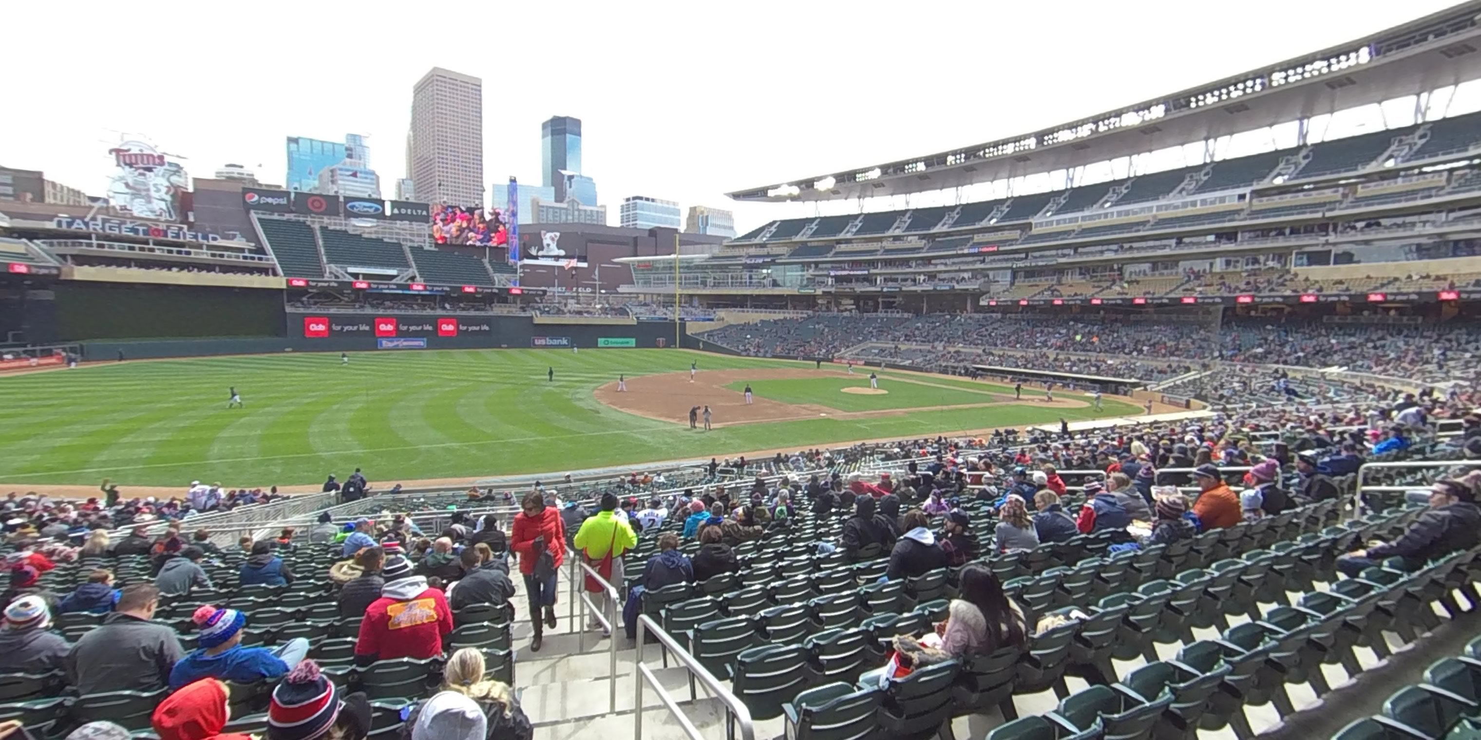 section 122 panoramic seat view  - target field