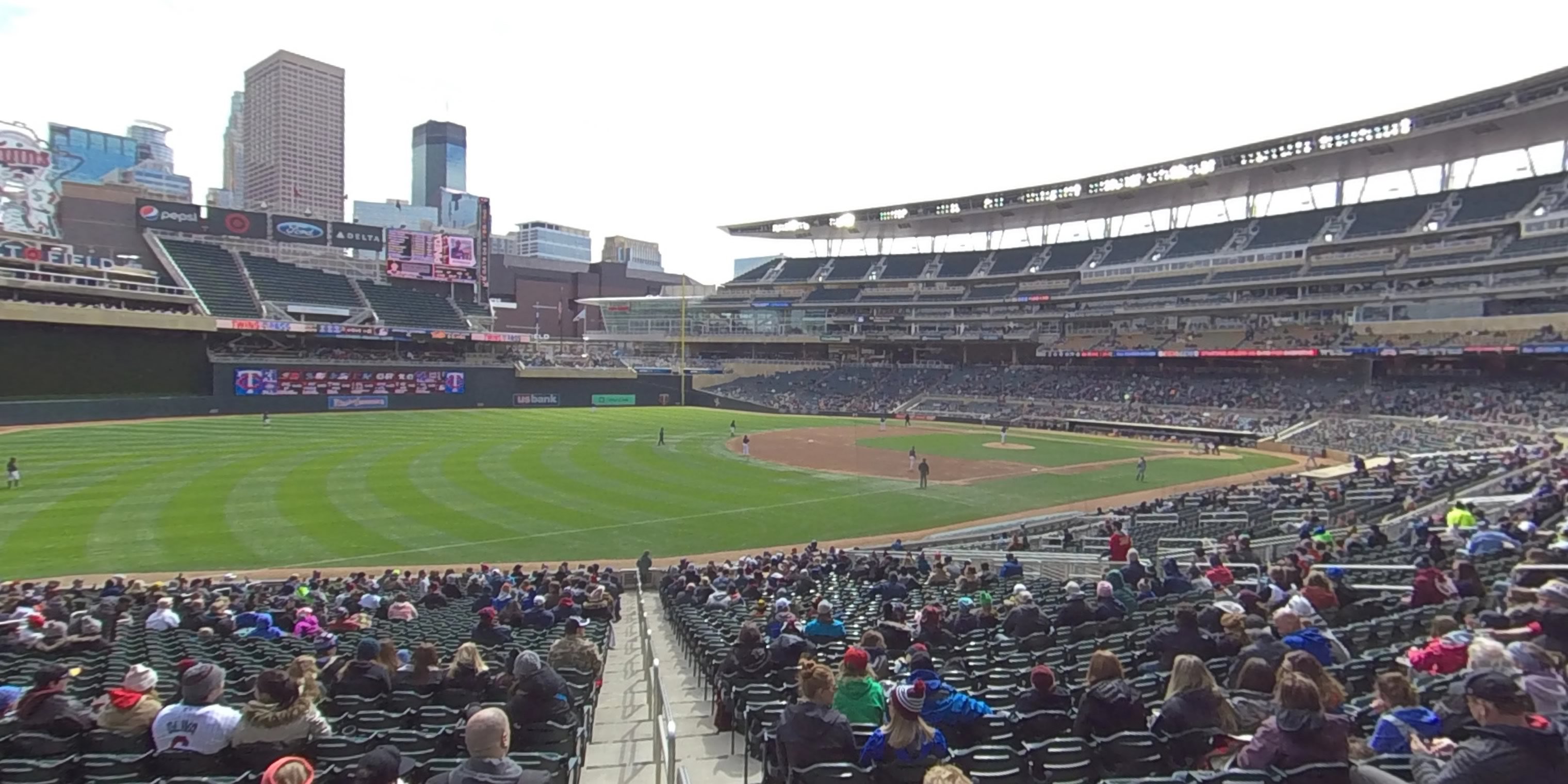Section 124 at Target Field