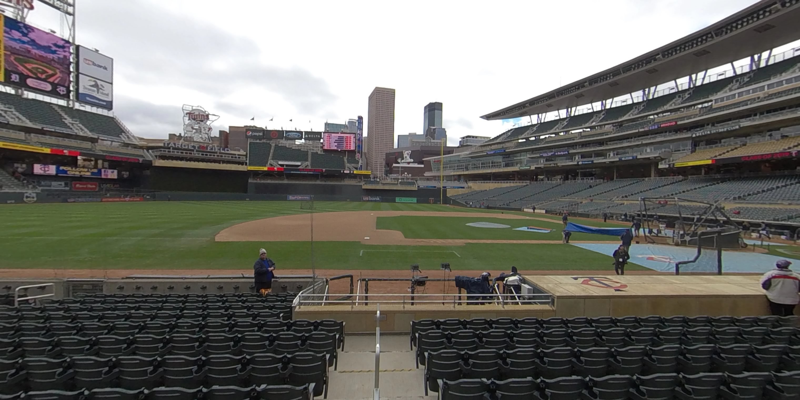 section 13 panoramic seat view  - target field