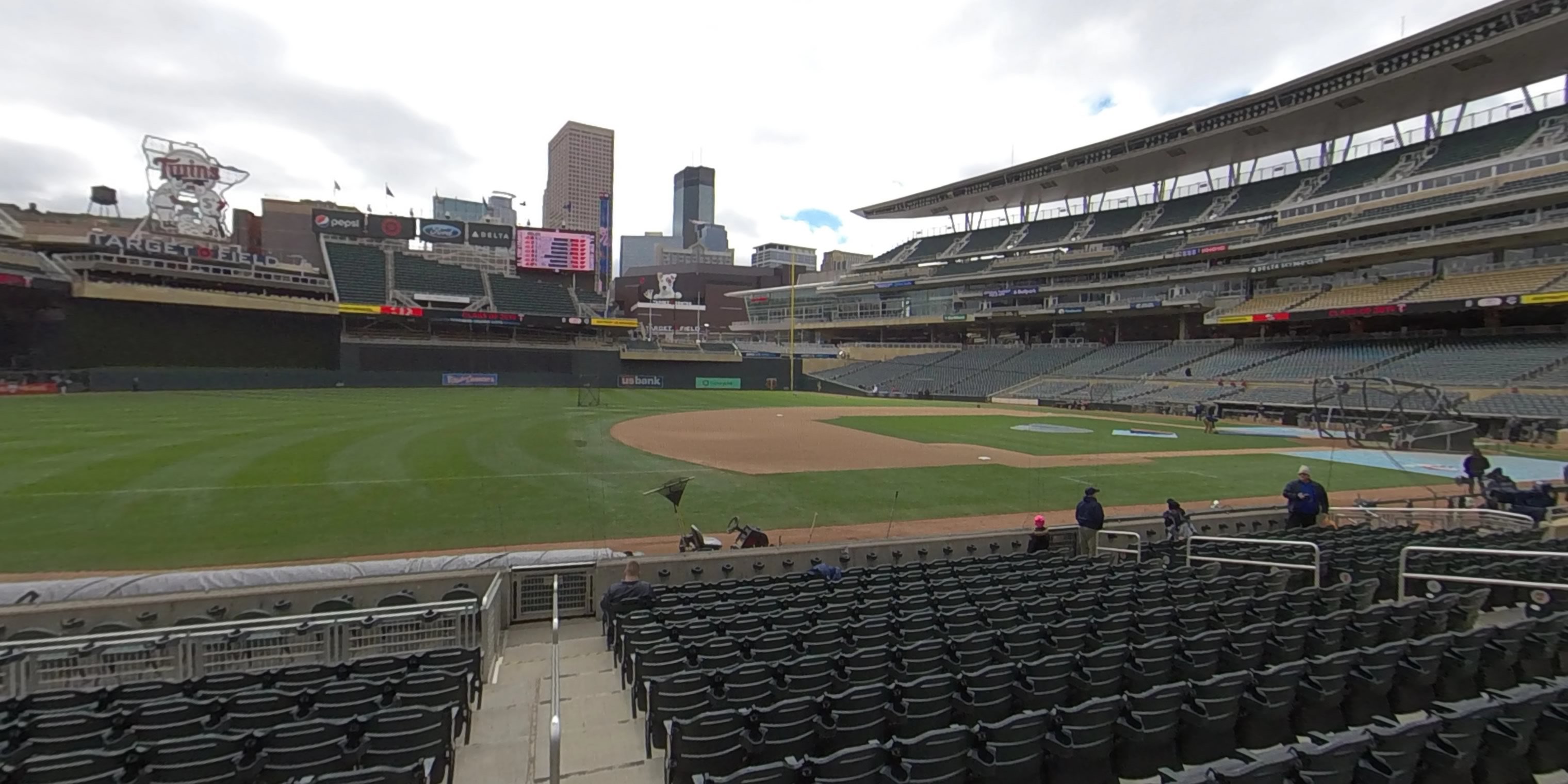 section 15 panoramic seat view  - target field