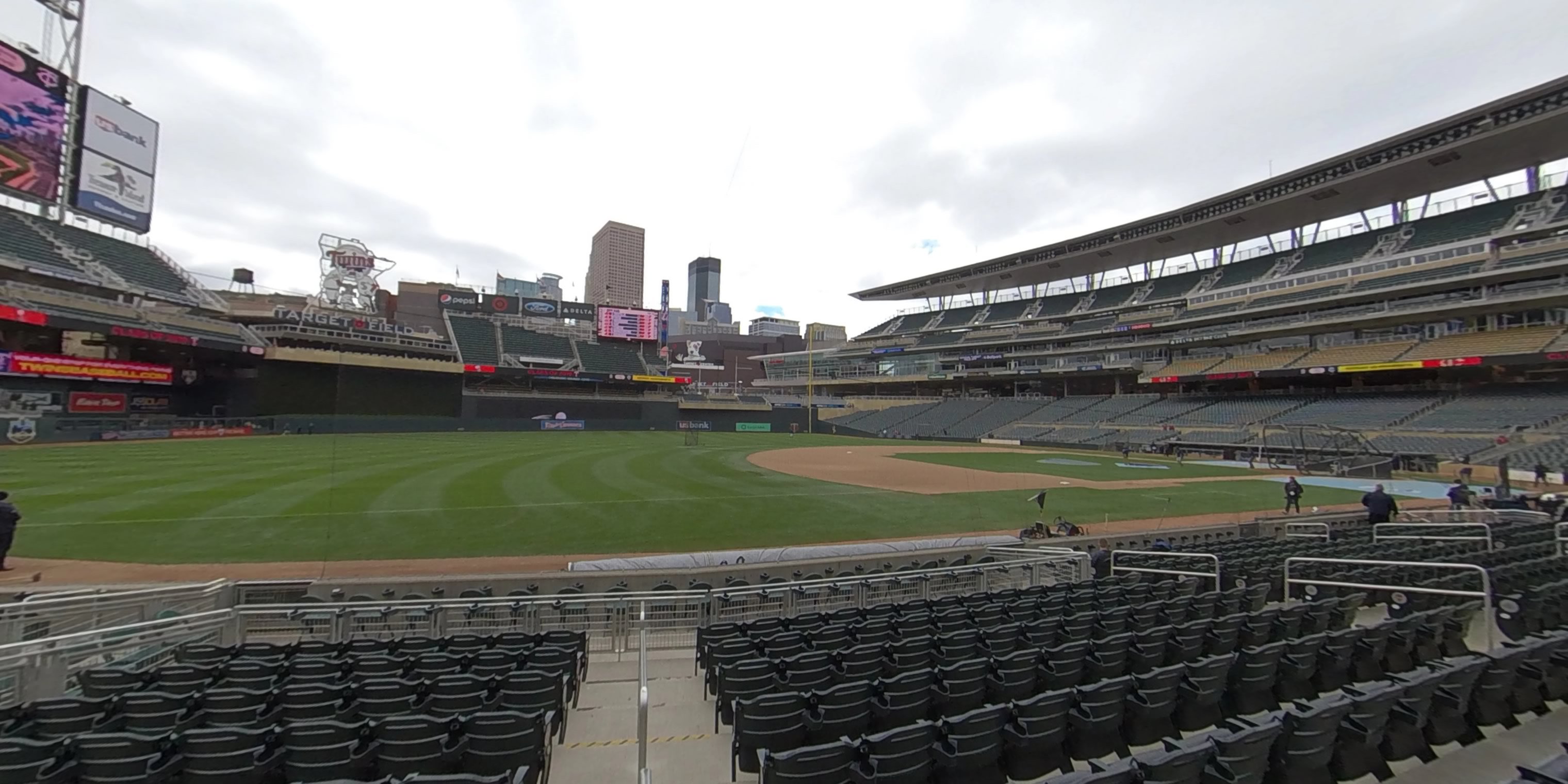 section 16 panoramic seat view  - target field