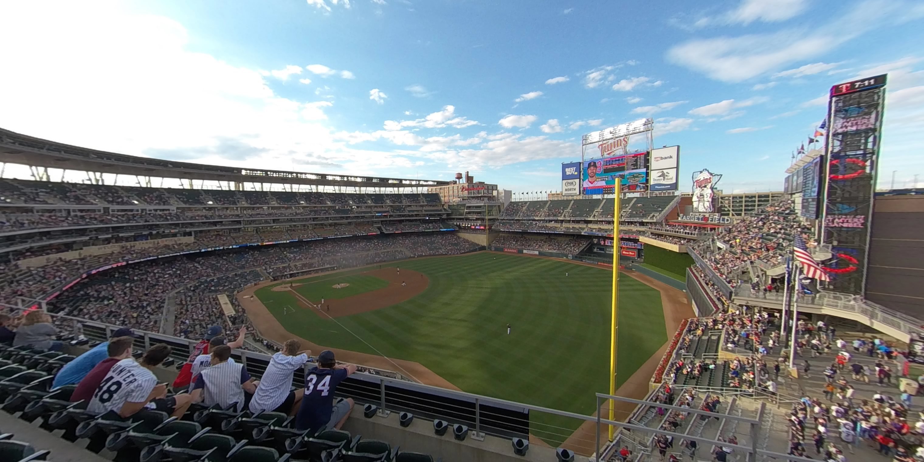 section 201 panoramic seat view  - target field