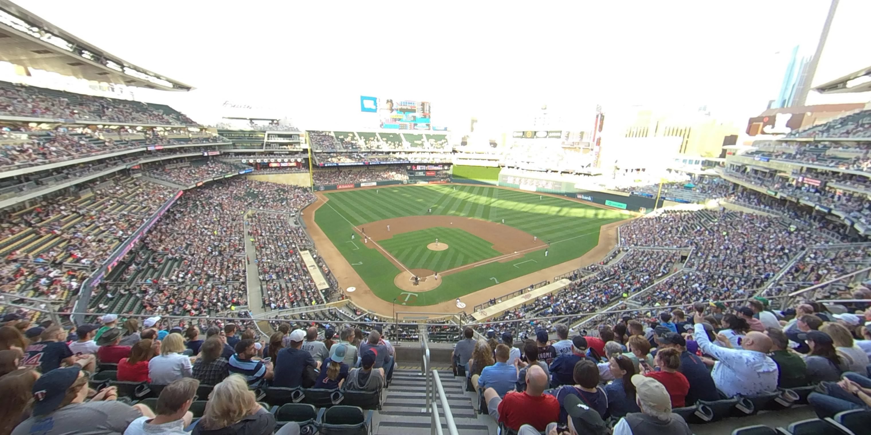 section 213 panoramic seat view  - target field