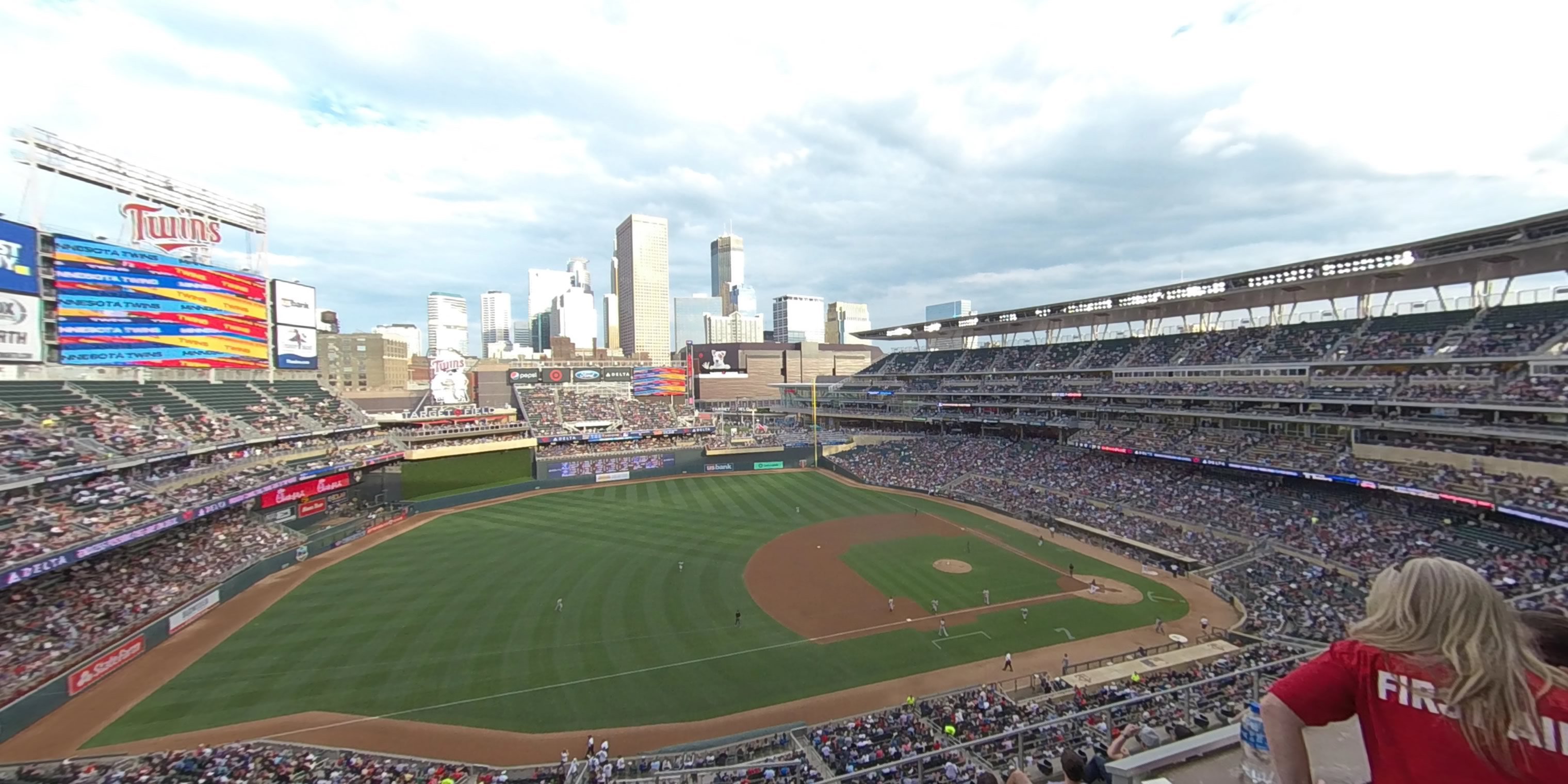 section 223 panoramic seat view  - target field
