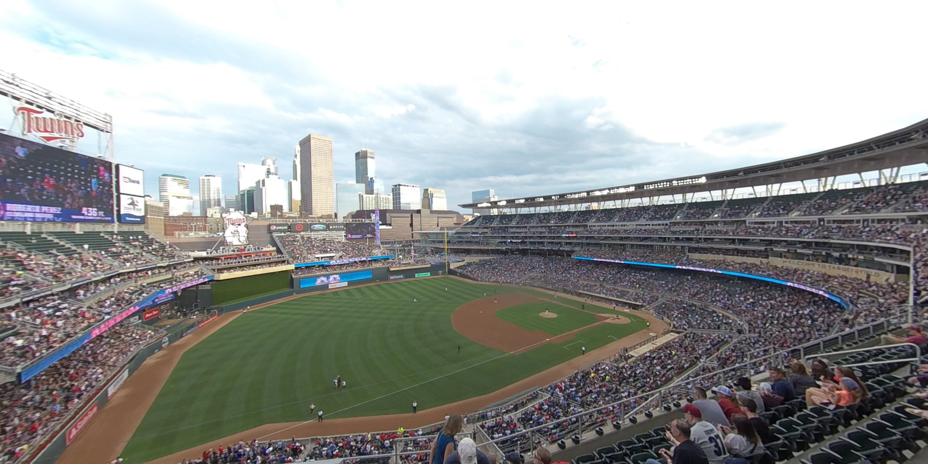 section 225 panoramic seat view  - target field
