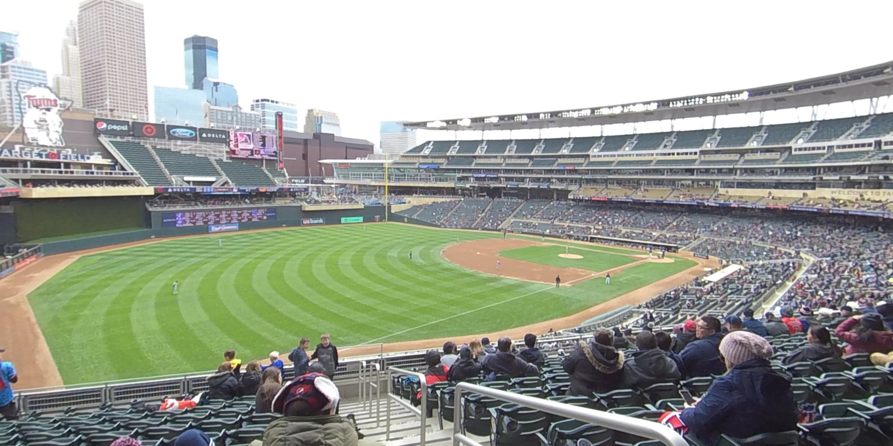 section u panoramic seat view  - target field