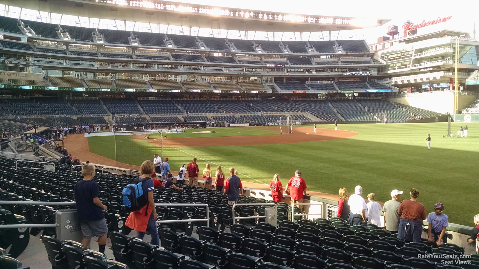 section 102, row 15 seat view  for baseball - target field