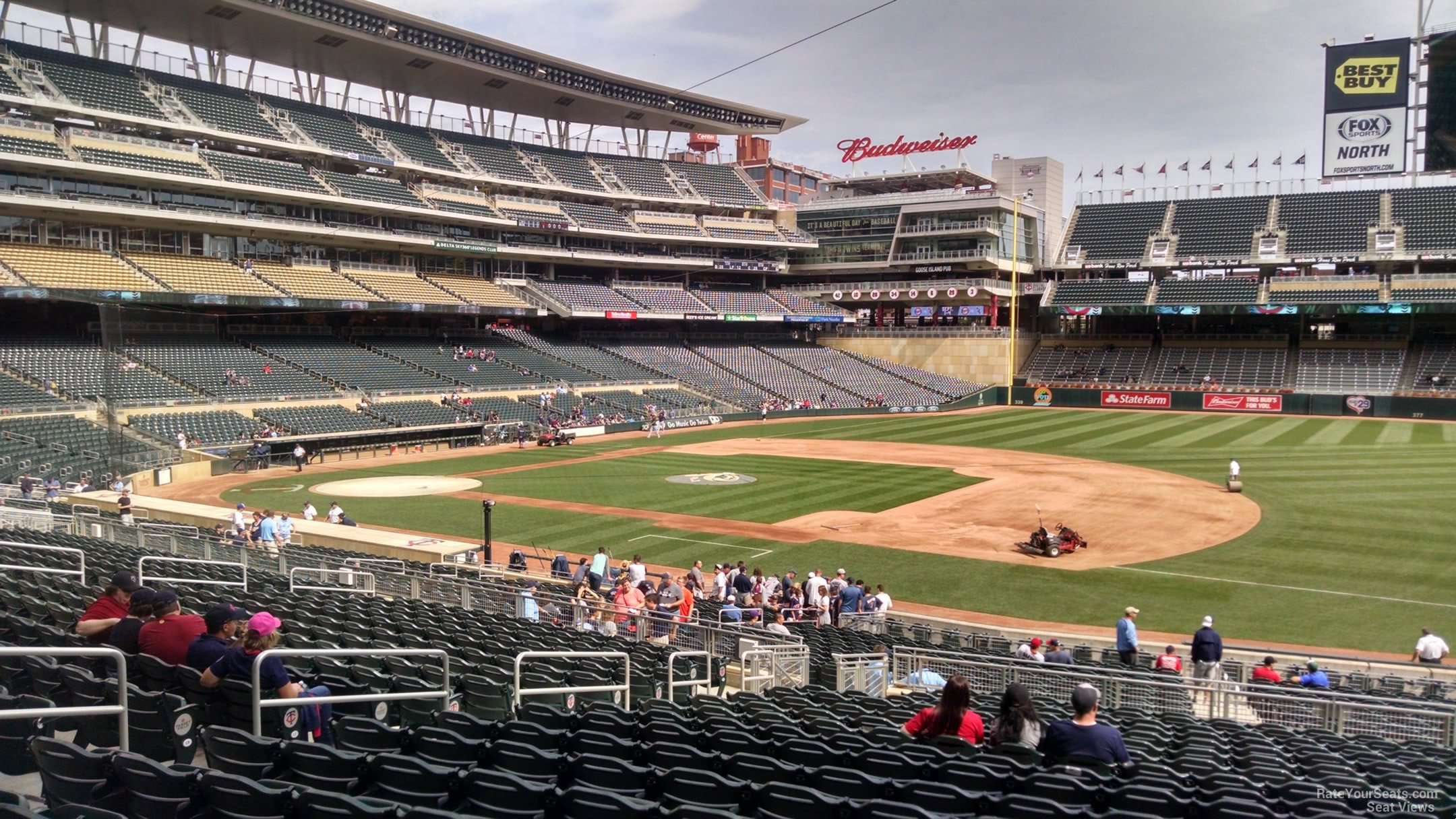 section 106, row 19 seat view  - target field