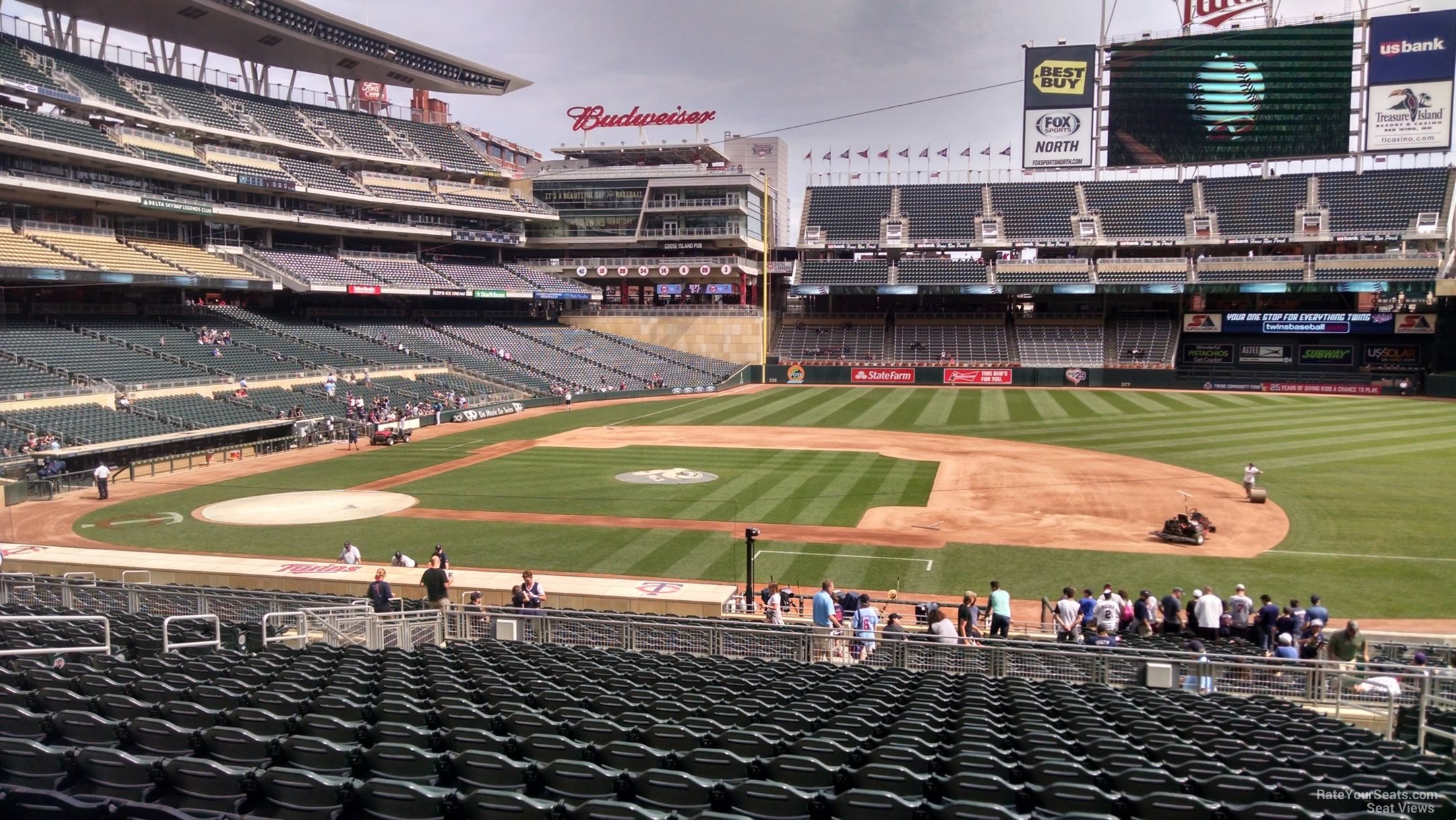 section 108, row 19 seat view  - target field