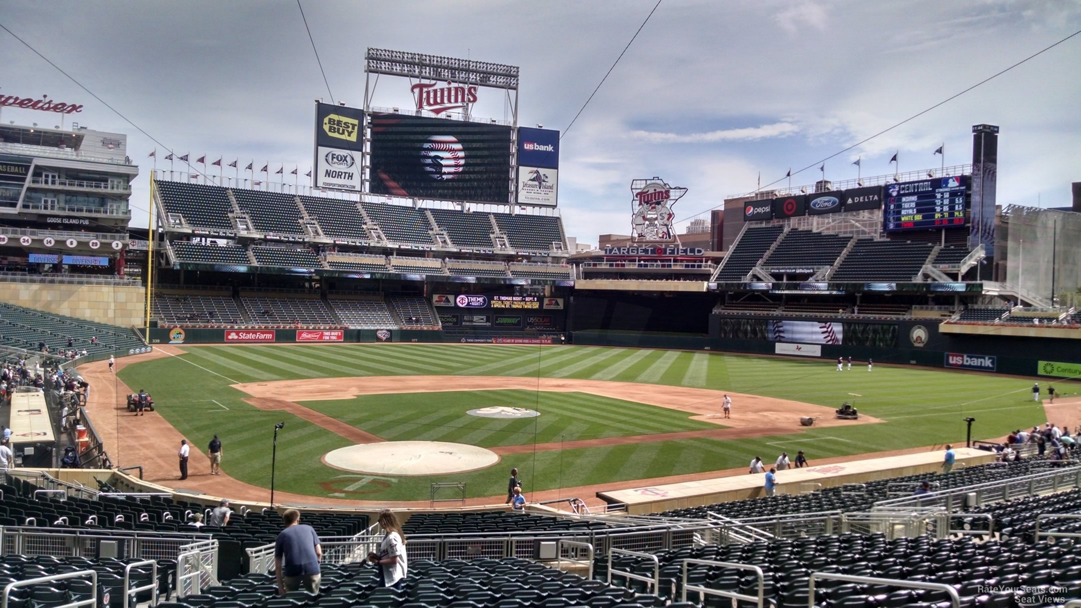 section 112, row 19 seat view  - target field