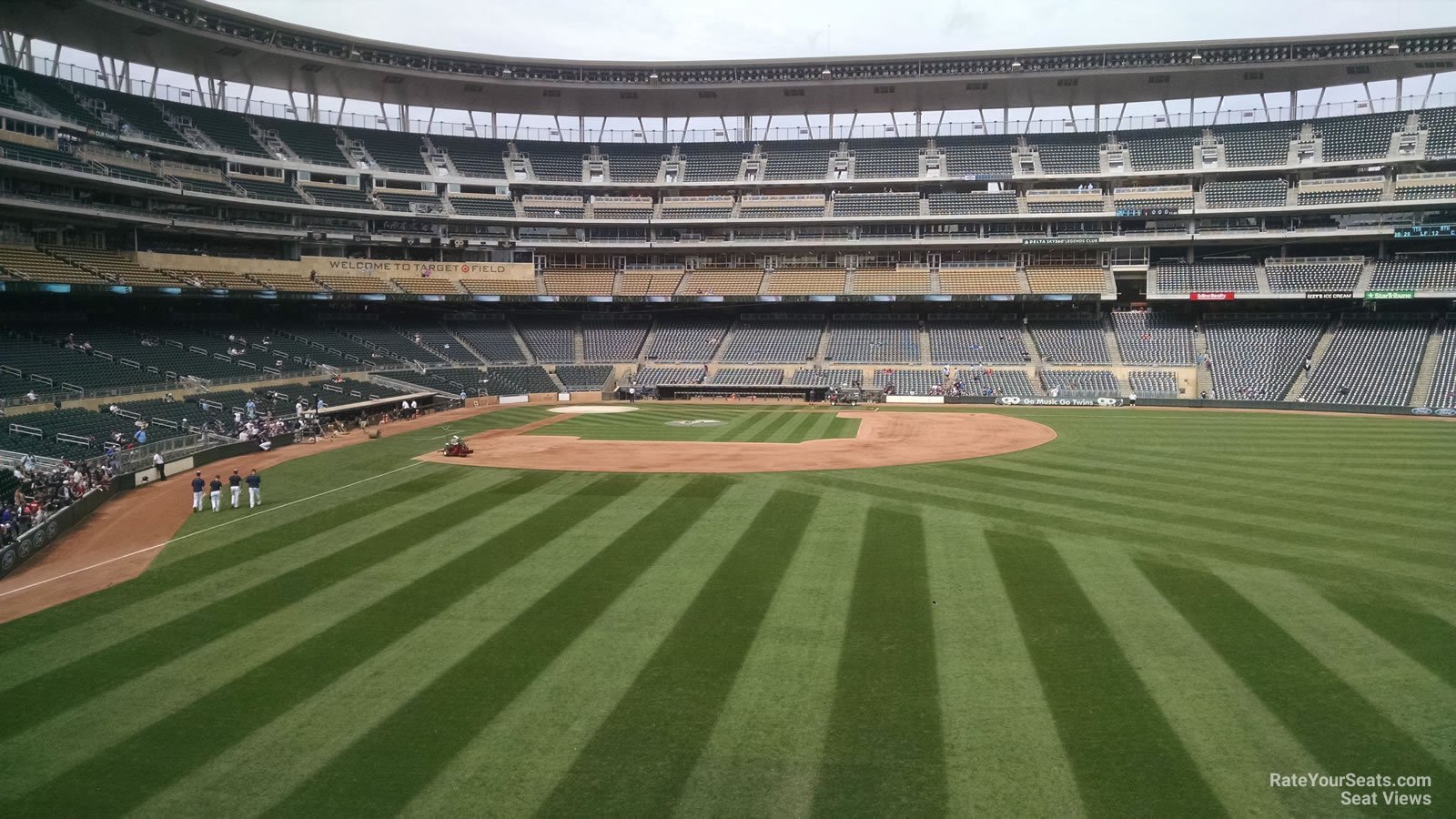 section 136, row 4 seat view  - target field