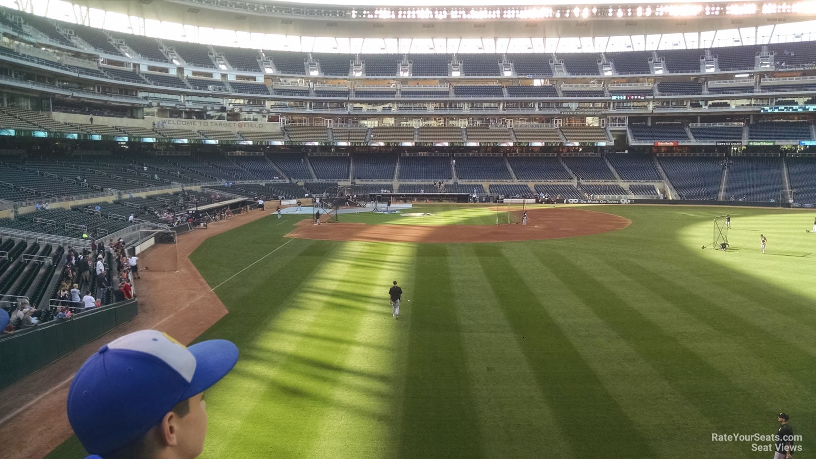 section 138, row 2 seat view  for baseball - target field