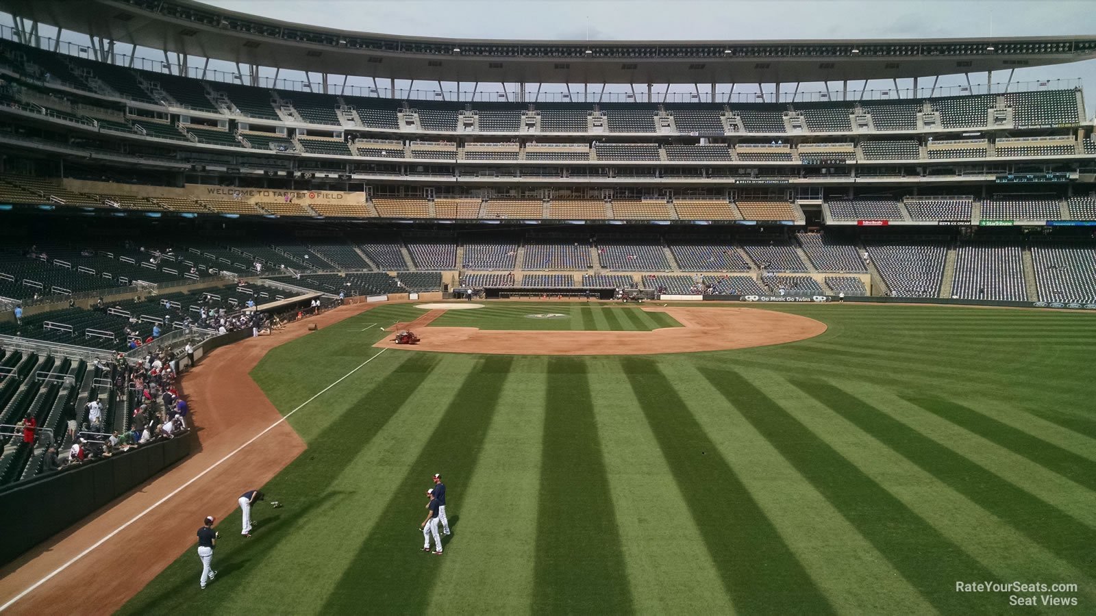 section 138, row 4 seat view  - target field
