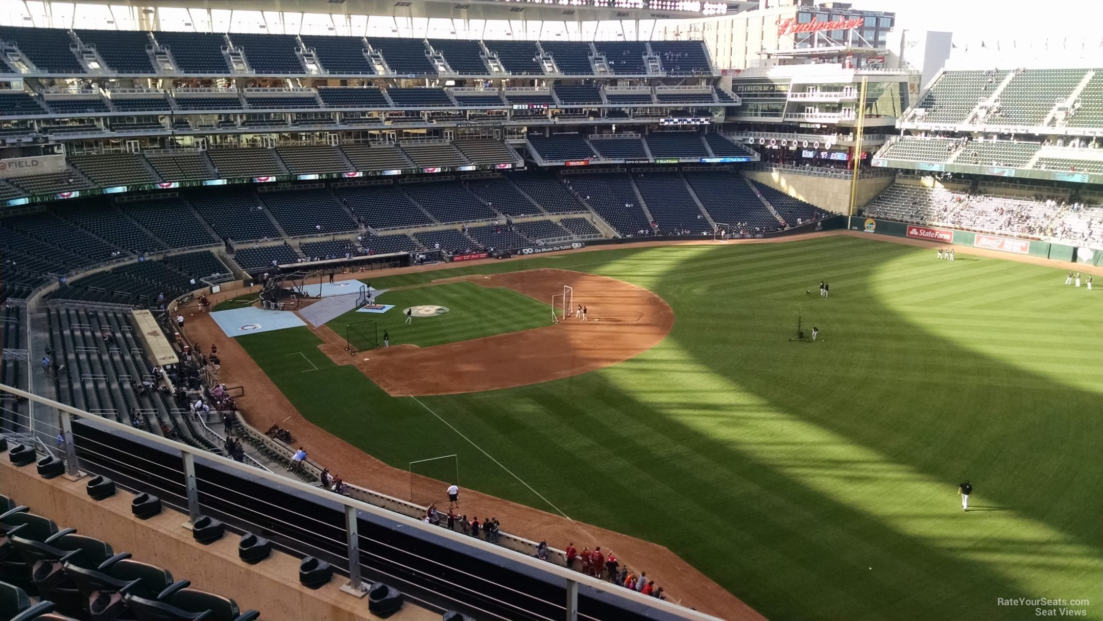 section 202, row 4 seat view  - target field
