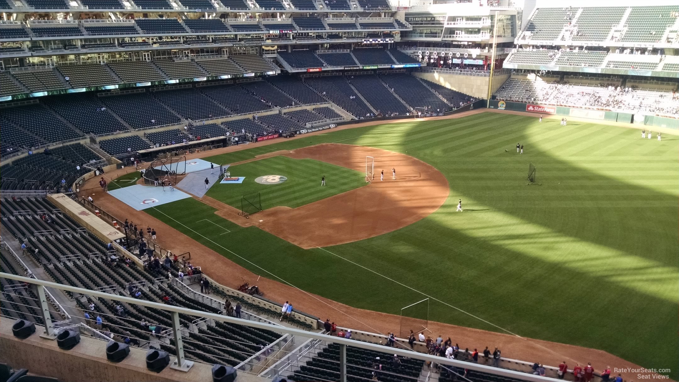 section 204, row 4 seat view  - target field