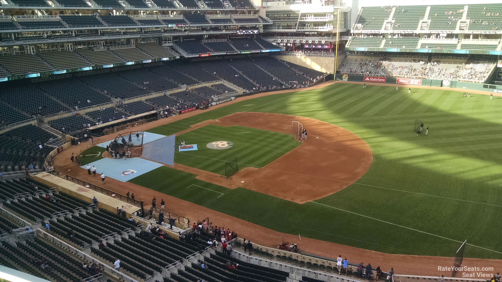 section 206, row 2 seat view  for baseball - target field