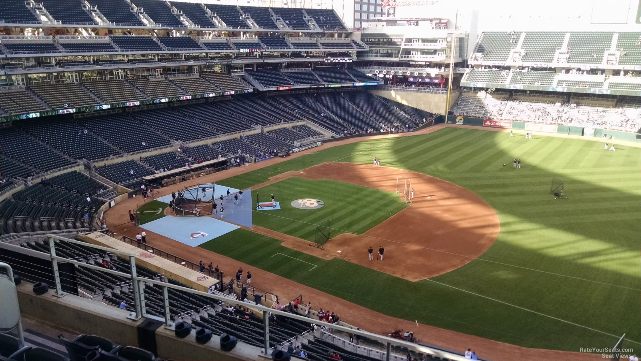 section 206, row 4 seat view  - target field