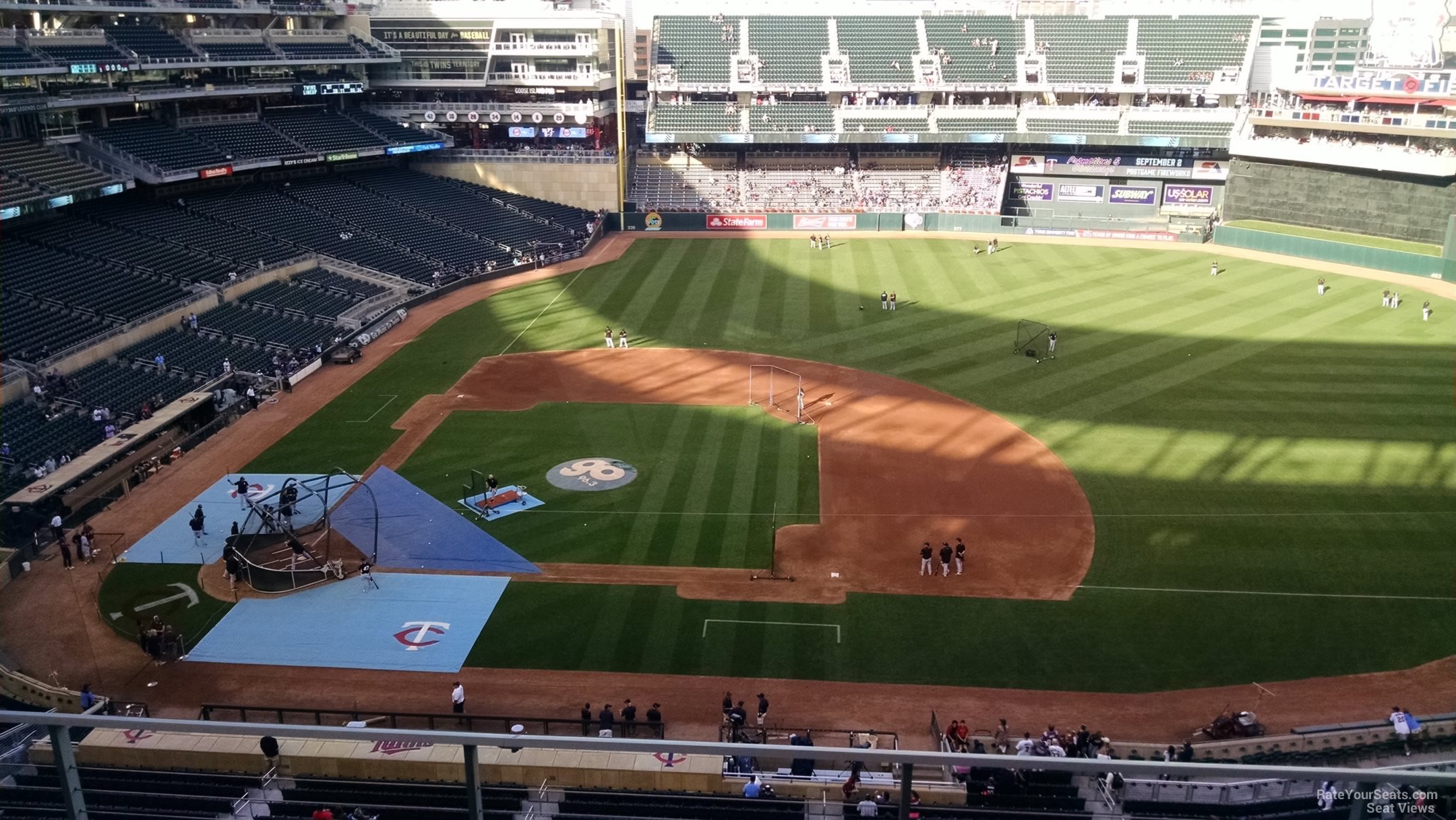 section 209, row 4 seat view  - target field