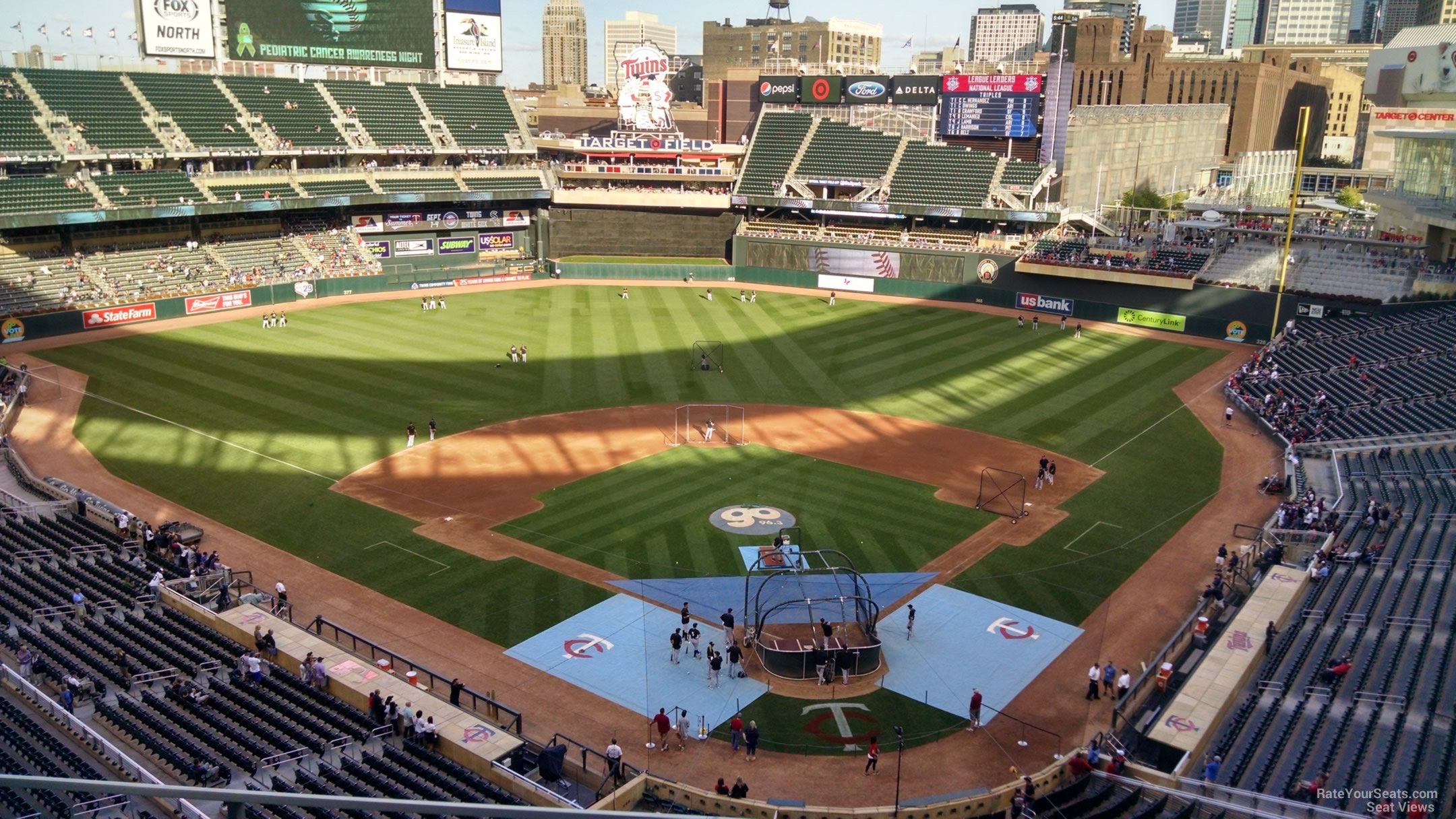 section 216, row 4 seat view  - target field