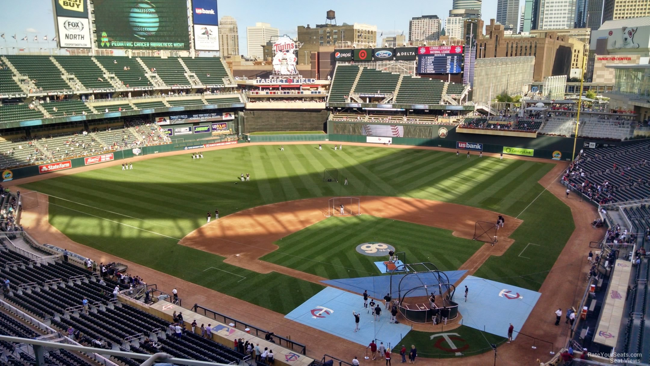 section 217, row 4 seat view  - target field