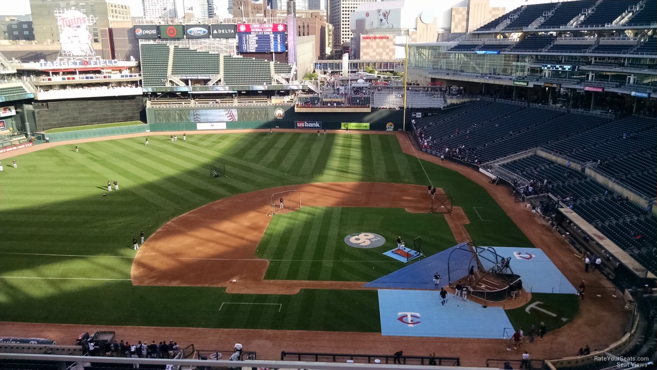 section 220, row 4 seat view  for baseball - target field