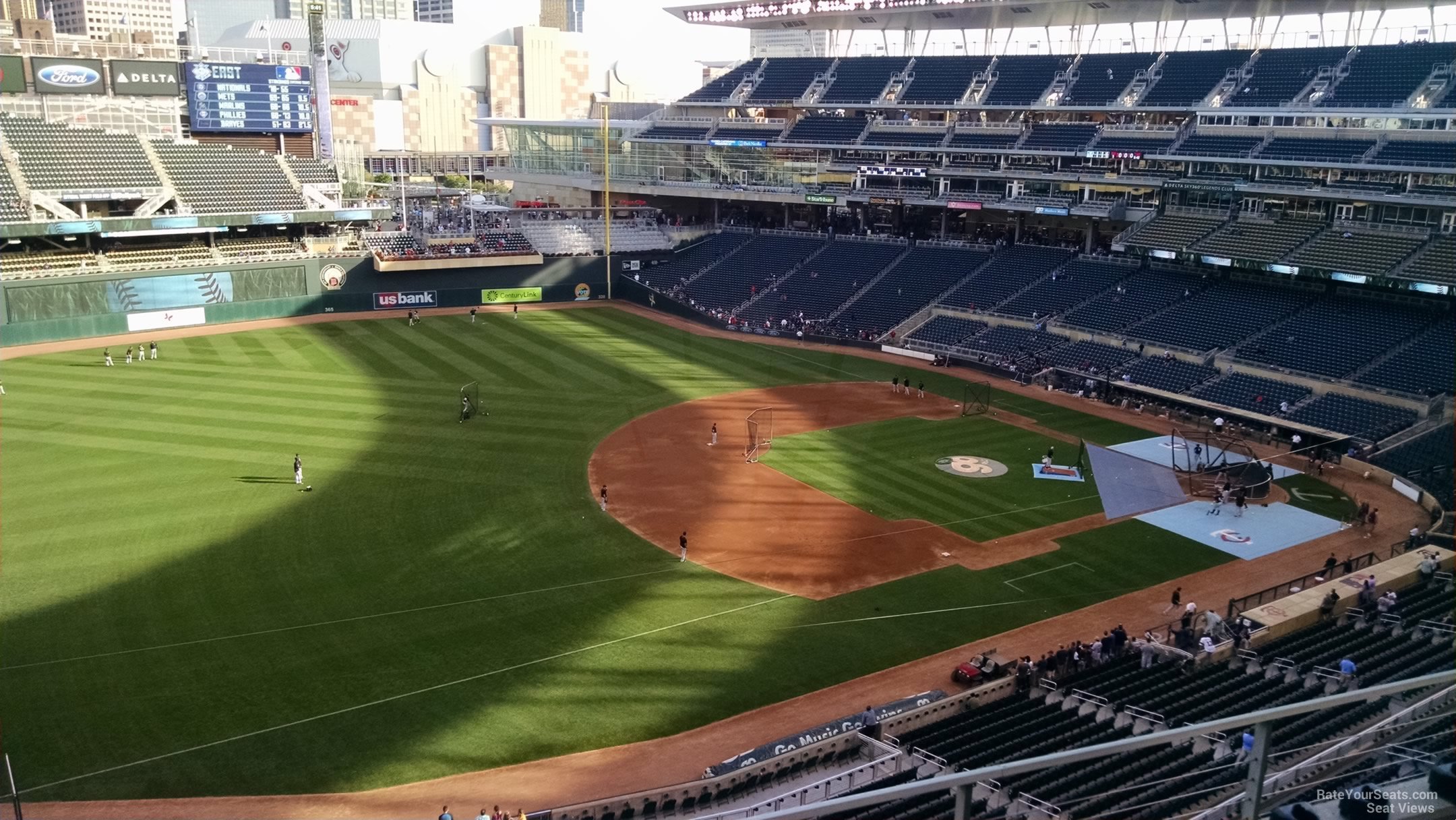 section 225, row 4 seat view  - target field