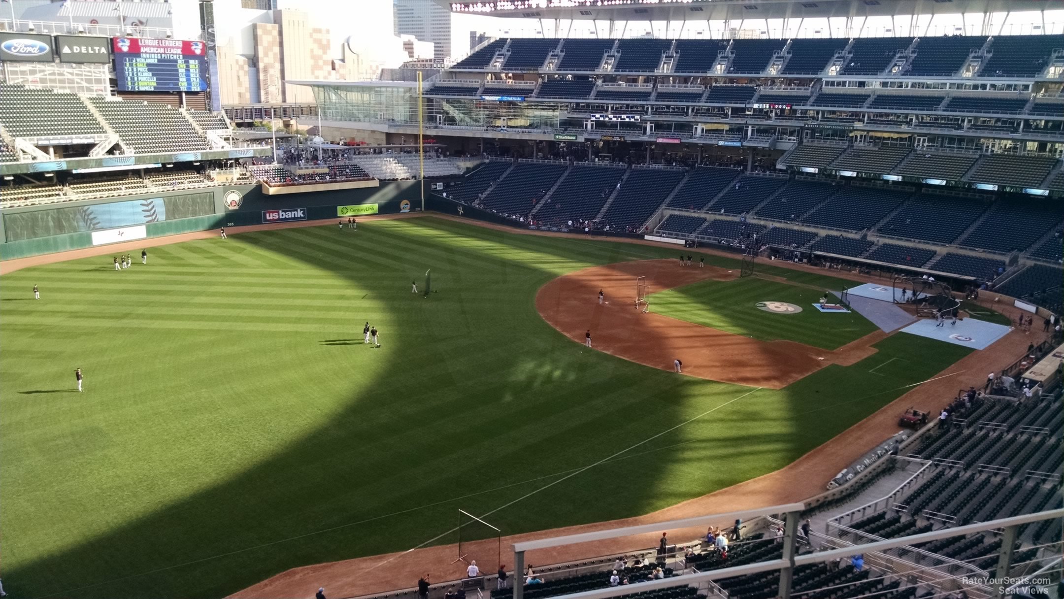section 228, row 4 seat view  - target field
