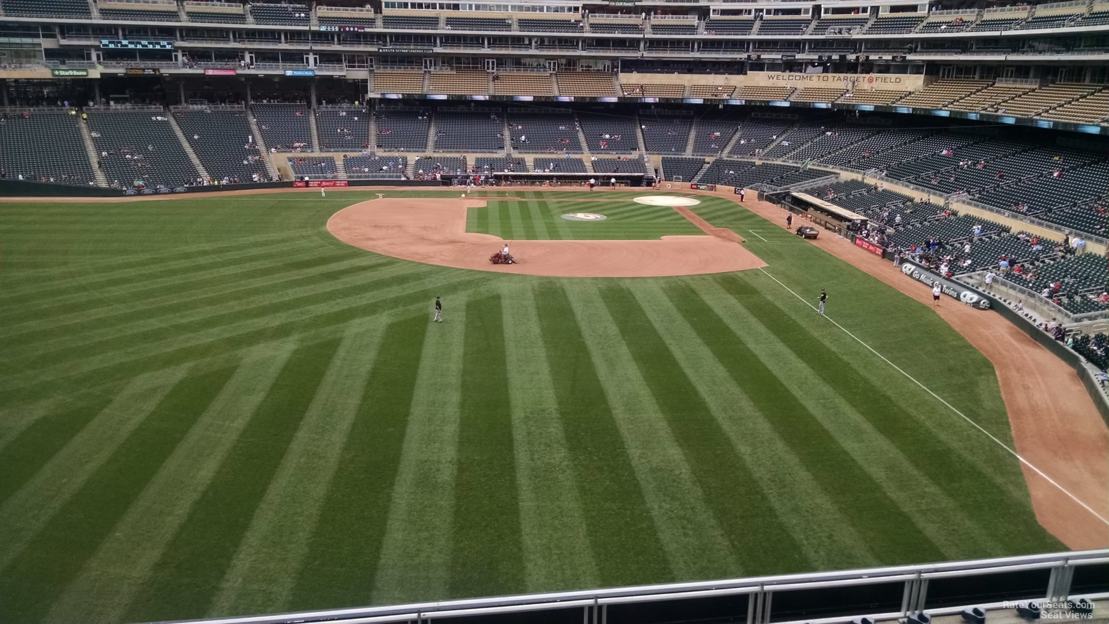 section 230, row 7 seat view  - target field