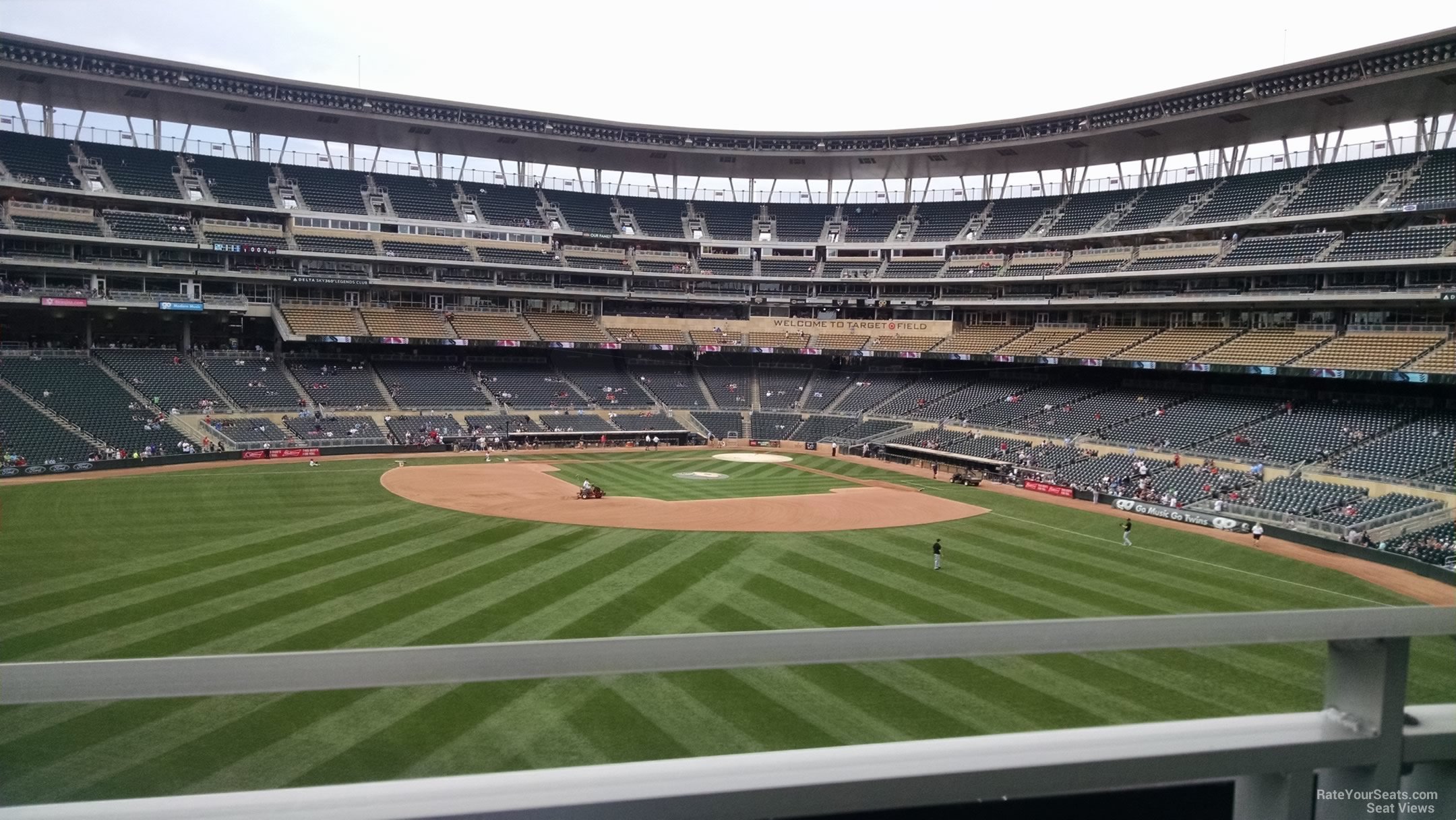 section 233, row 1 seat view  - target field
