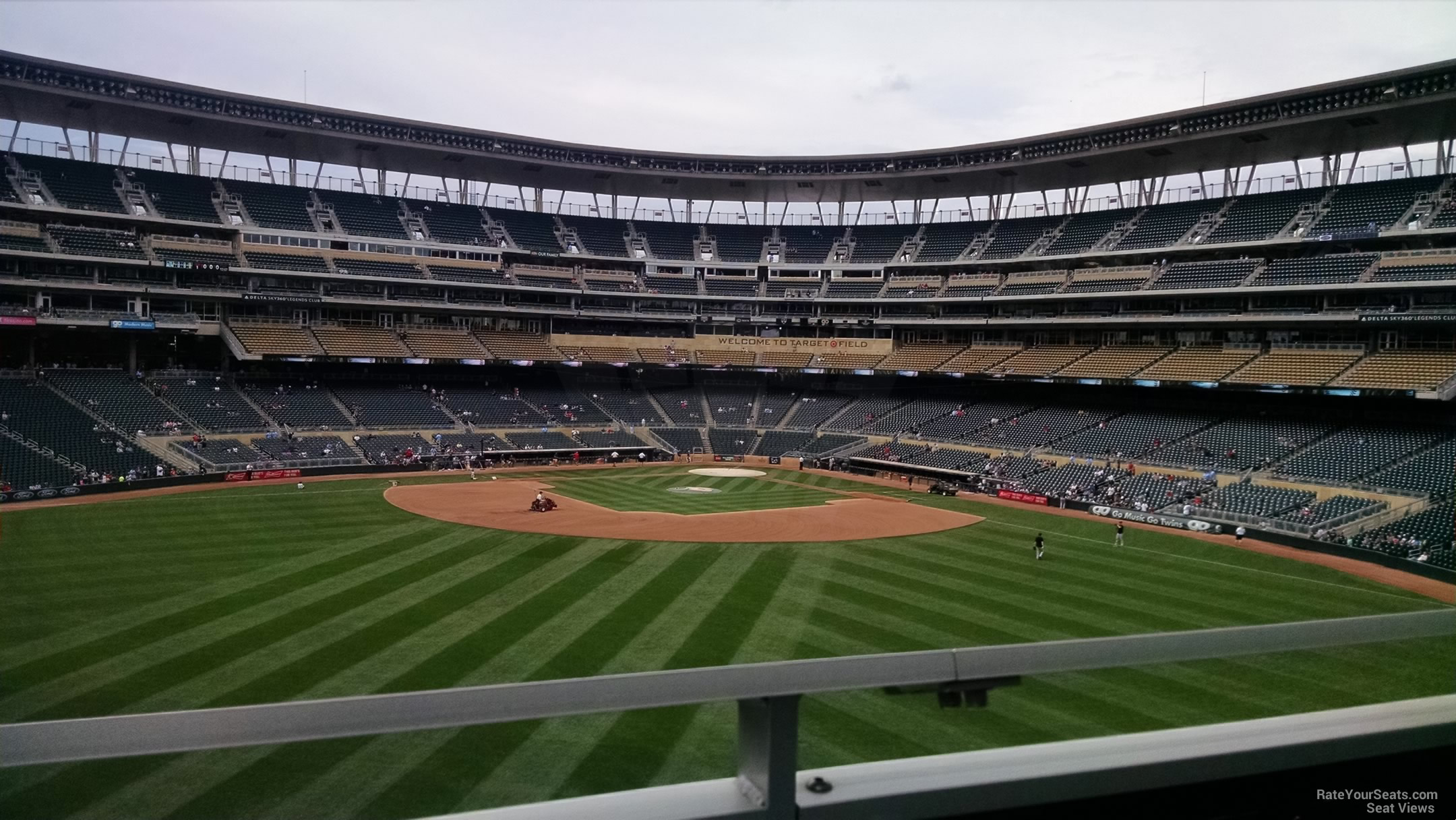section 234, row 1 seat view  - target field