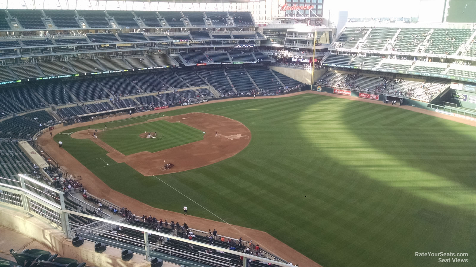 section 302, row 5 seat view  for baseball - target field
