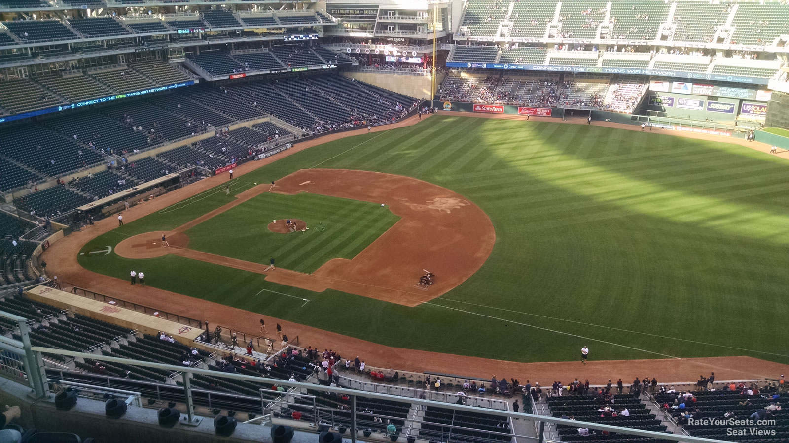section 306, row 5 seat view  for baseball - target field