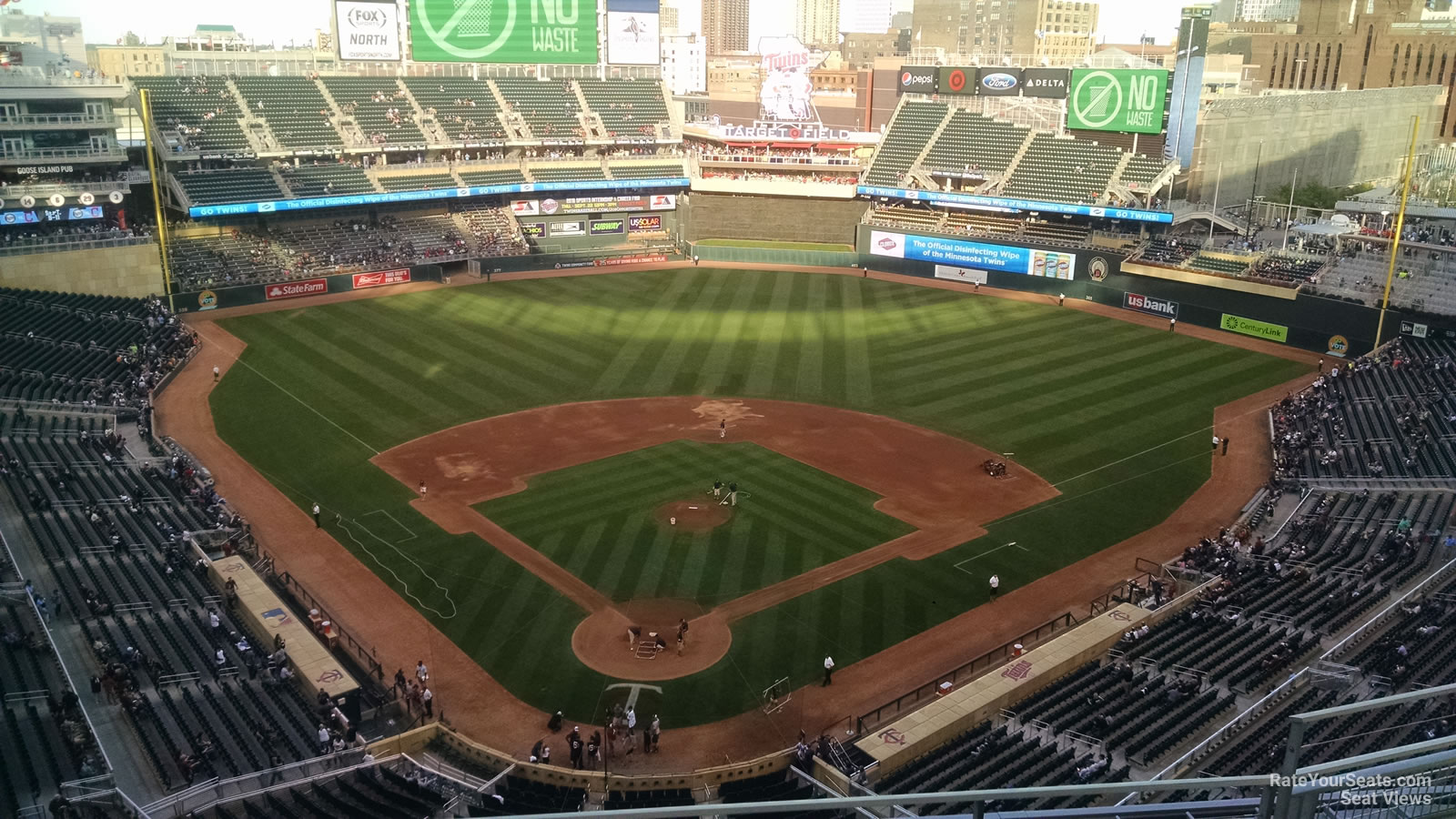 section 314, row 5 seat view  for baseball - target field